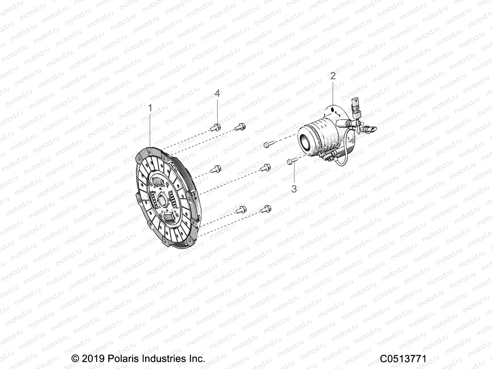 DRIVE TRAIN | DRIVE TRAIN, CLUTCH ASM. - T21AAPHD/RHB/SHD/THD ALL OPTIONS (C0513771)