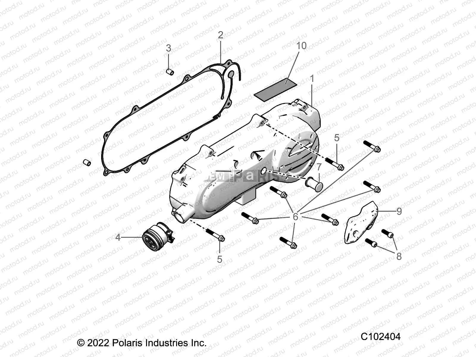 DRIVE TRAIN | DRIVE TRAIN, CLUTCH COVER AND DUCTING - A23HBE07N2 (C102404)