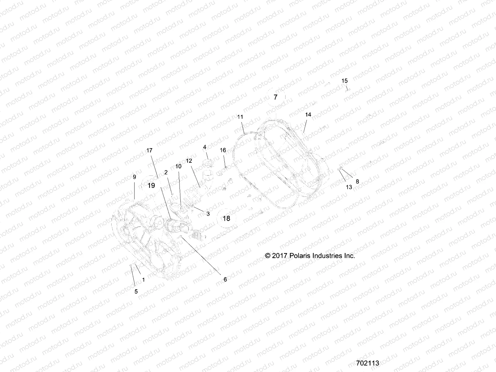 DRIVE TRAIN | DRIVE TRAIN, CLUTCH COVER and DUCTING - R18RNE57NV (702113)