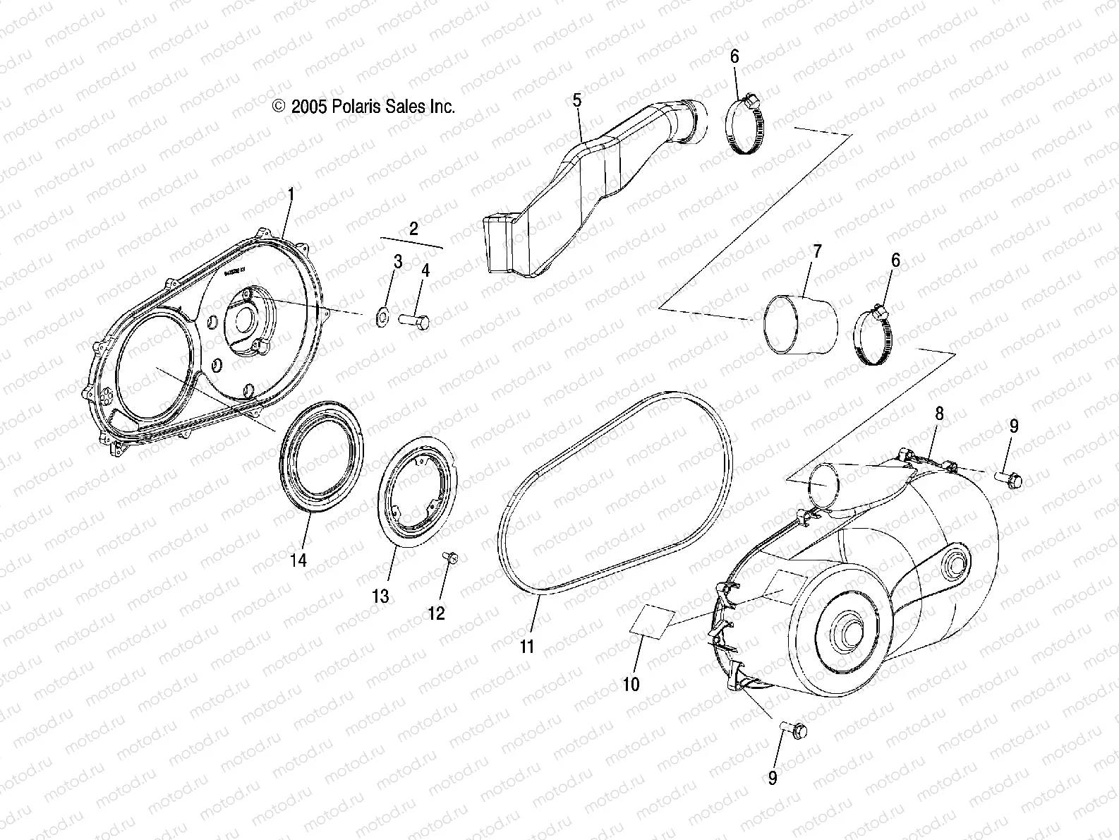 DRIVE TRAIN | DRIVE TRAIN, CLUTCH COVER - R08RB50AA (4999202119920211D01)