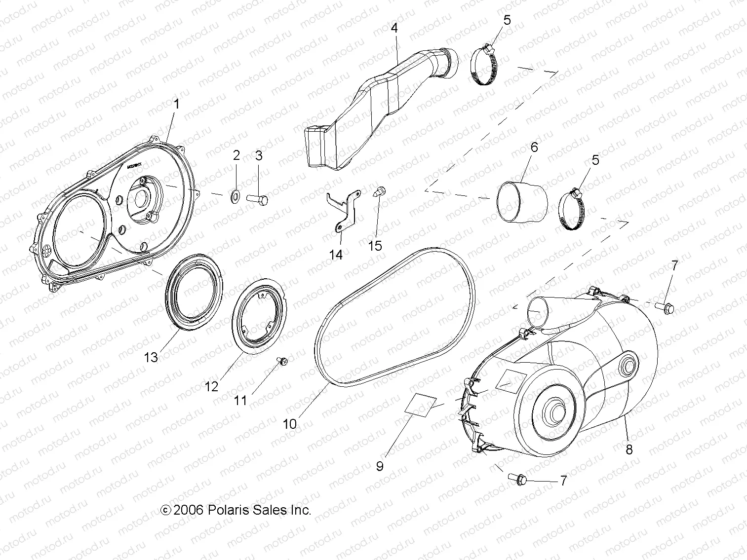 DRIVE TRAIN | DRIVE TRAIN, CLUTCH COVER - R08RF68AD/AF/AZ (49RGRCLUTCHCVR077006X6)