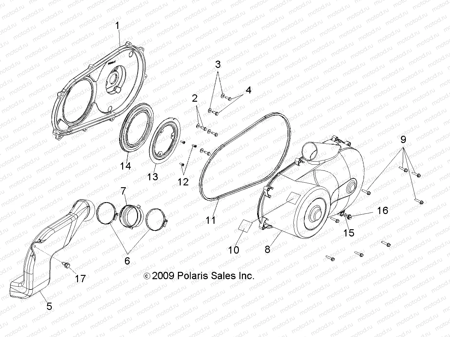 DRIVE TRAIN | DRIVE TRAIN, CLUTCH COVER - R10TH50AG/AR (49RGRCLUTCHCVR105004X4)