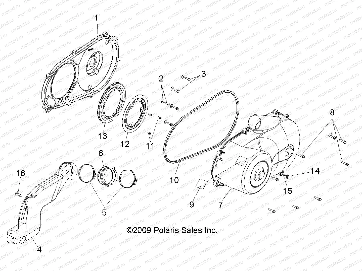 DRIVE TRAIN | DRIVE TRAIN, CLUTCH COVER - R13WH76AG/AR/EAH/EAI (49RGRCLUTCHCVR10800)