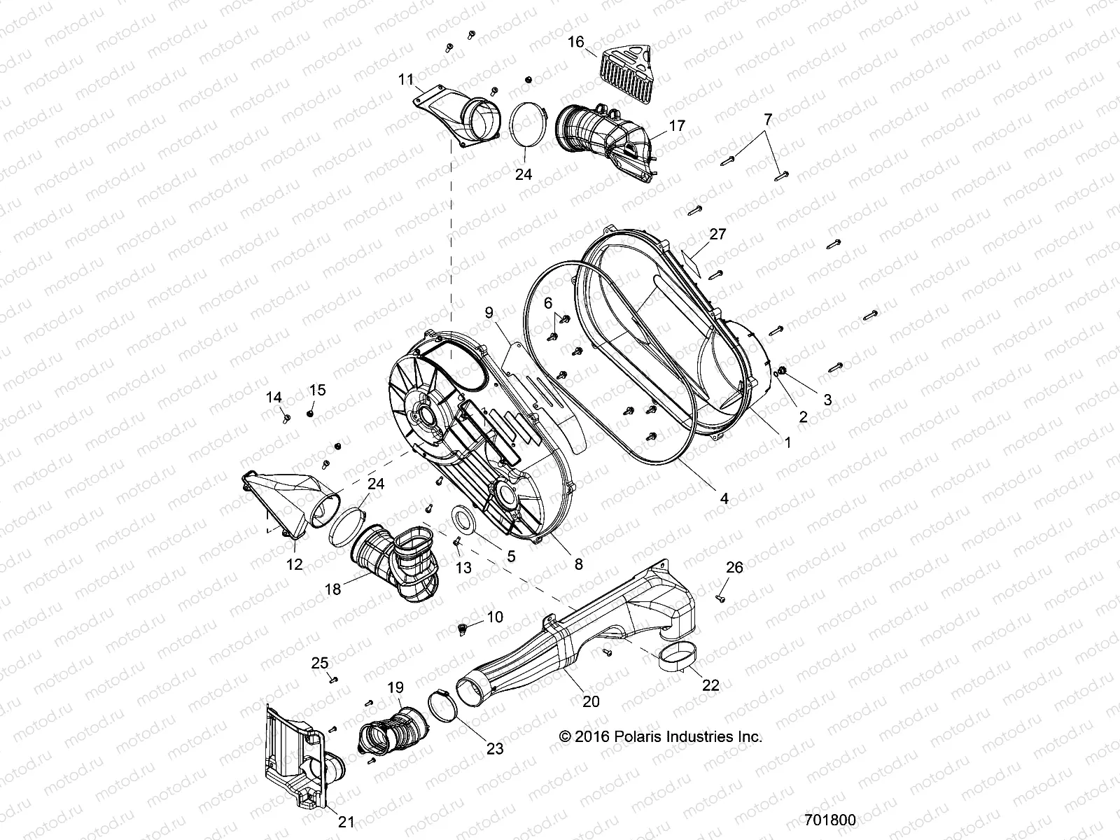 DRIVE TRAIN | DRIVE TRAIN, CLUTCH COVER - R17RVE99NY (701800)