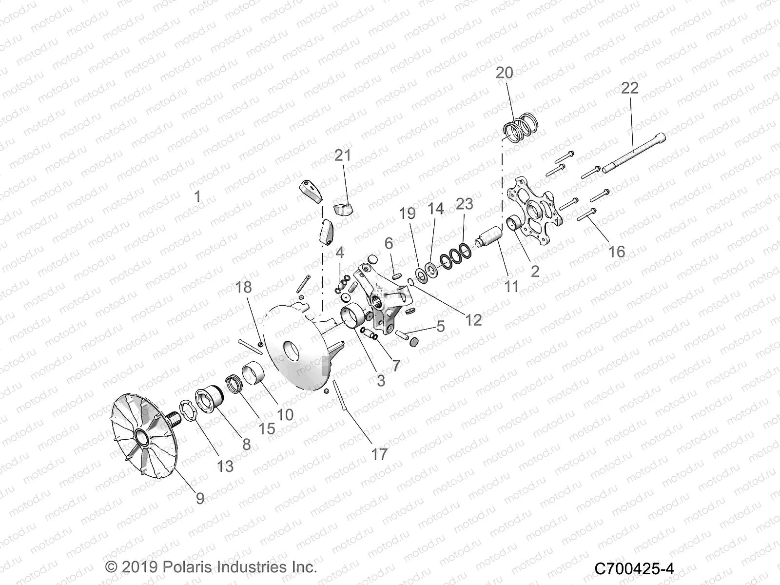 DRIVE TRAIN | DRIVE TRAIN, CLUTCH, DRIVE - D19BEPD4B4 (C700425-4)