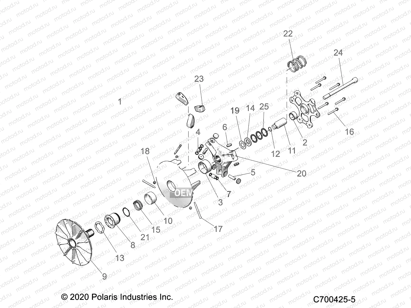 DRIVE TRAIN | DRIVE TRAIN, CLUTCH, DRIVE - D20BEPD4B4 (C700425-5)