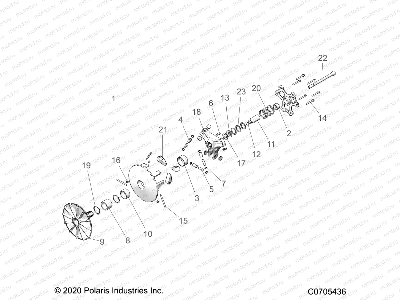 DRIVE TRAIN | DRIVE TRAIN, CLUTCH, DRIVE - D21BBPD4B4 (C0705436)