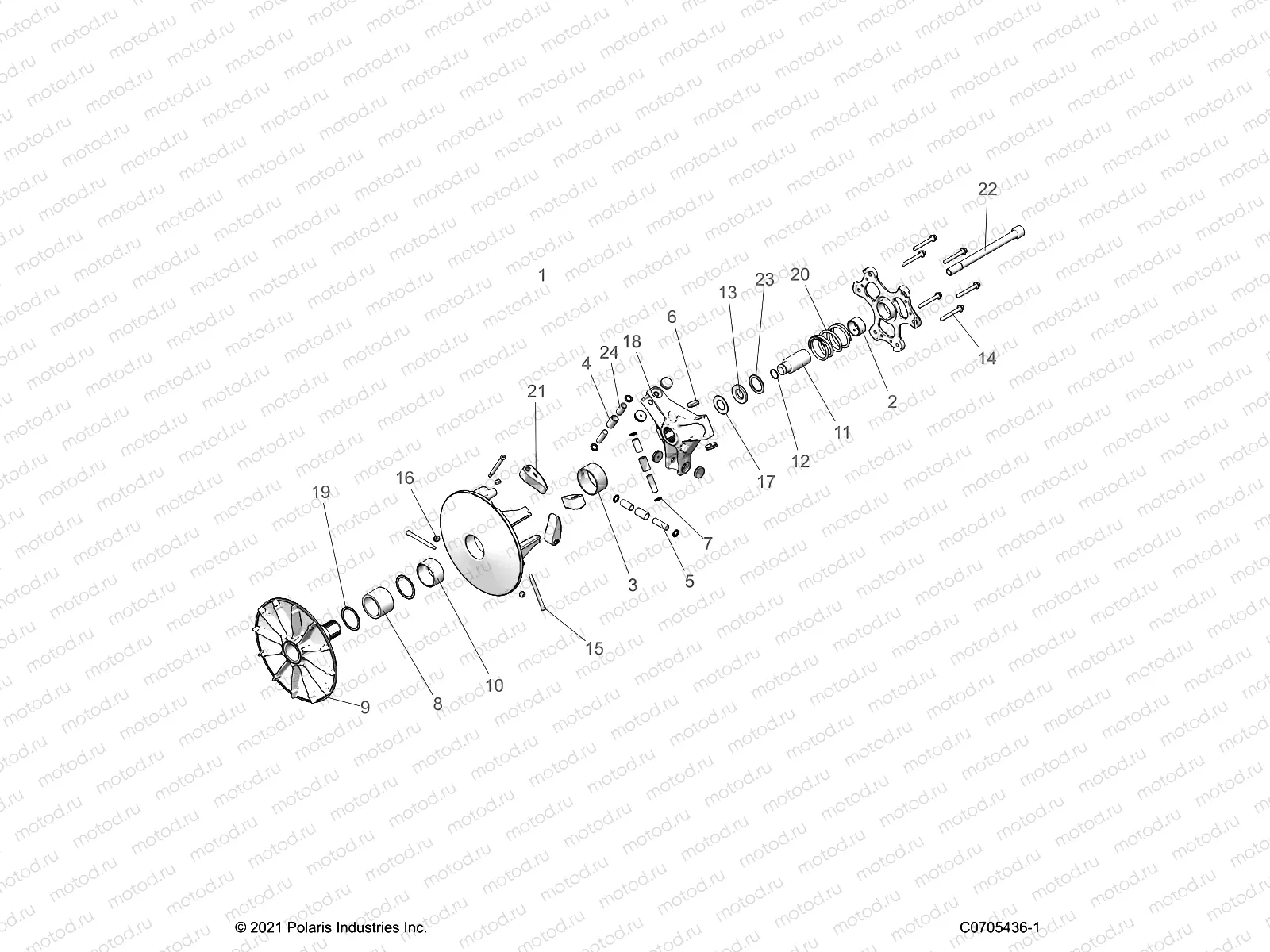 DRIVE TRAIN | DRIVE TRAIN, CLUTCH, DRIVE - D22P2AD4B4/ED4B4/FD4B4/GD4B4 (C0705436-1)