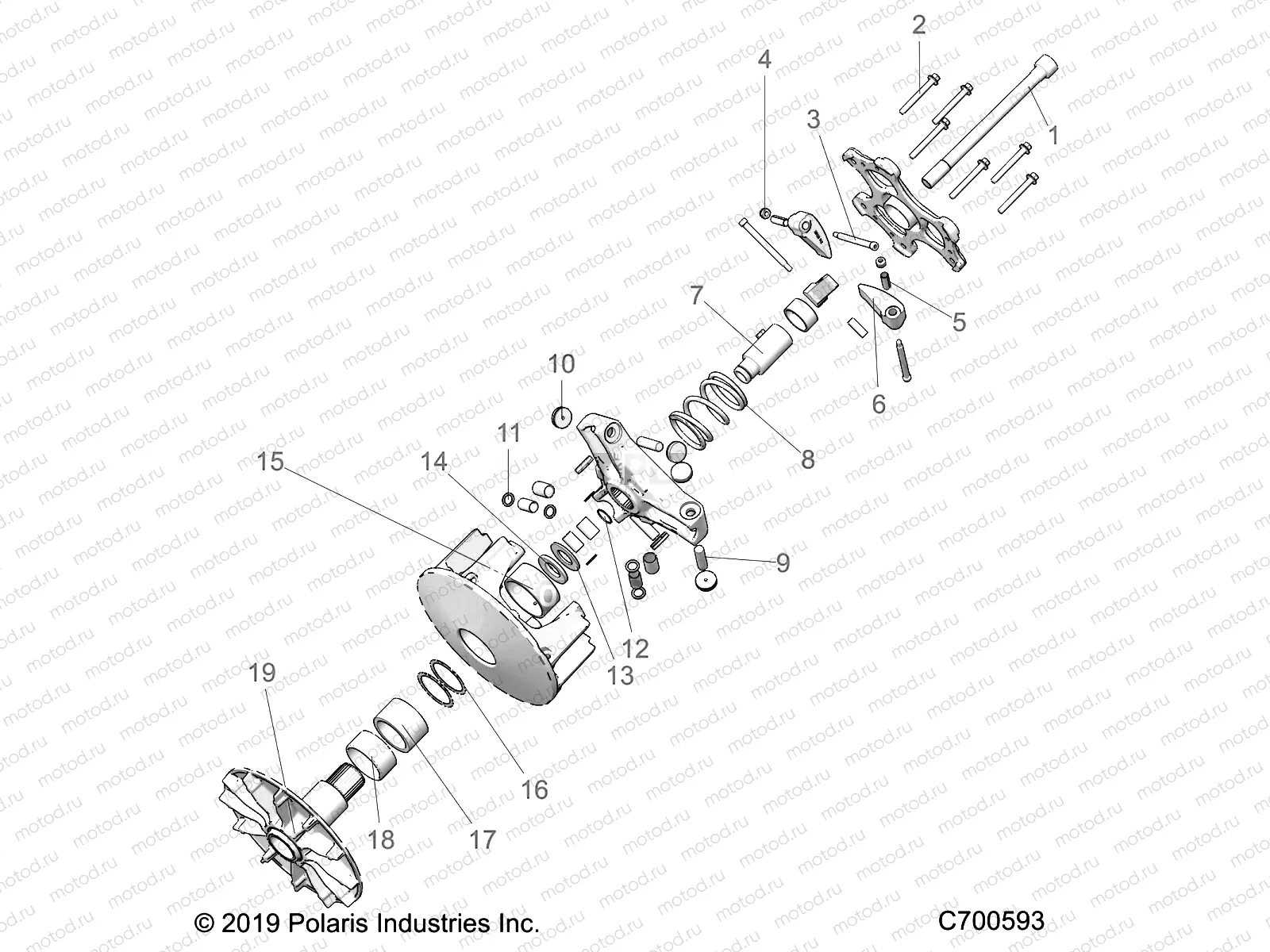DRIVE TRAIN | DRIVE TRAIN, CLUTCH, PRIMARY - R20T6U99AM/AS/BM/BS (C700593)