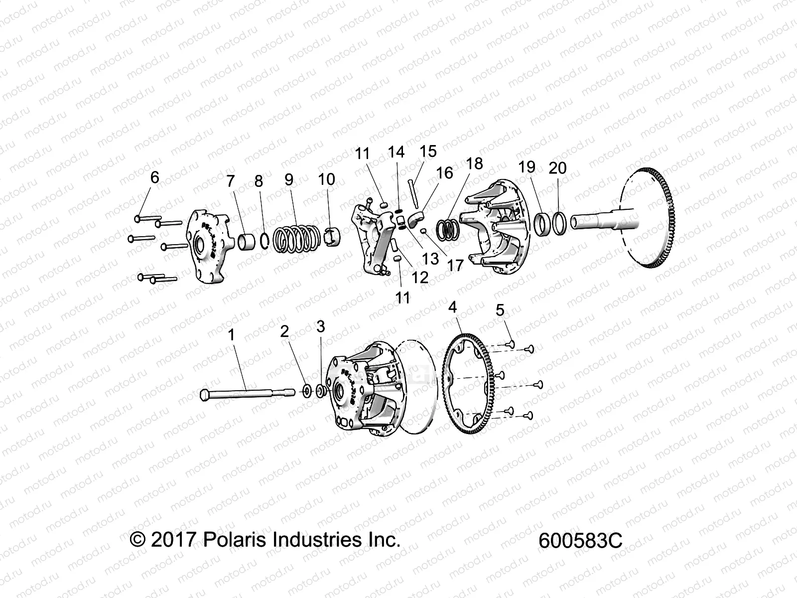 DRIVE TRAIN | DRIVE TRAIN, CLUTCH, PRIMARY - S20EDB6PSL (600583C)
