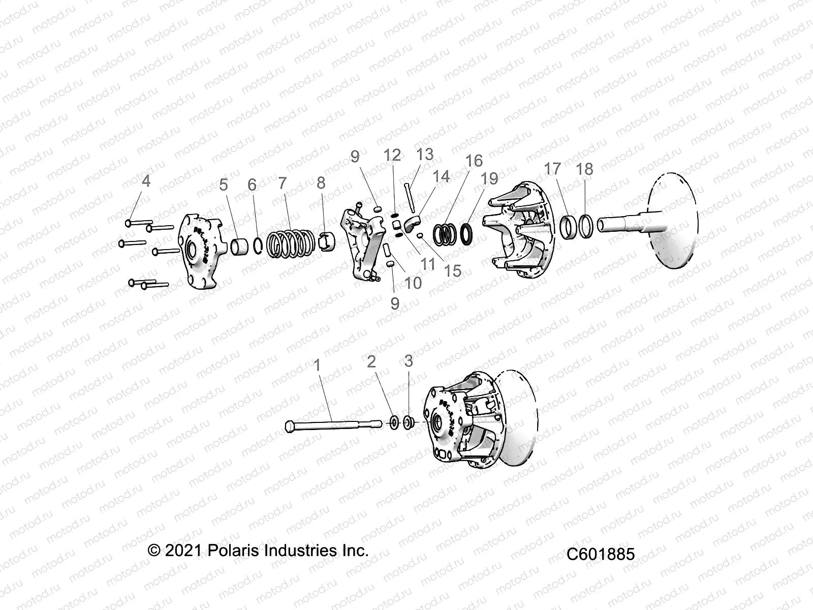 DRIVE TRAIN | DRIVE TRAIN, CLUTCH, PRIMARY - S22TDL6KSA (C601885)