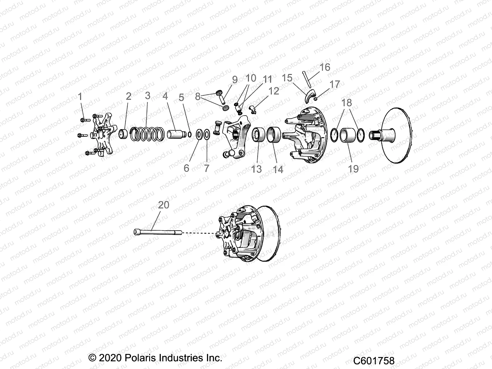 DRIVE TRAIN | DRIVE TRAIN, CLUTCH, PRIMARY - S23FJE9FS/9FE ALL OPTIONS (C601758)