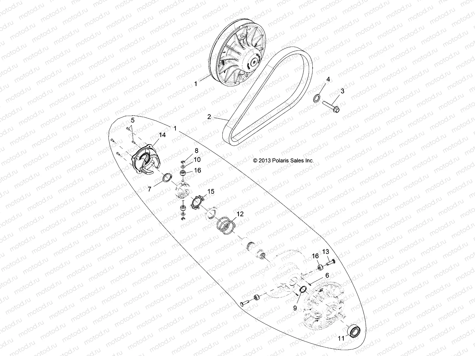 DRIVE TRAIN | DRIVE TRAIN, CLUTCH, SECONDARY, EBS - R14UH88/9E ALL OPTIONS (49RGRCLUTCHDVN14900XPEBS)