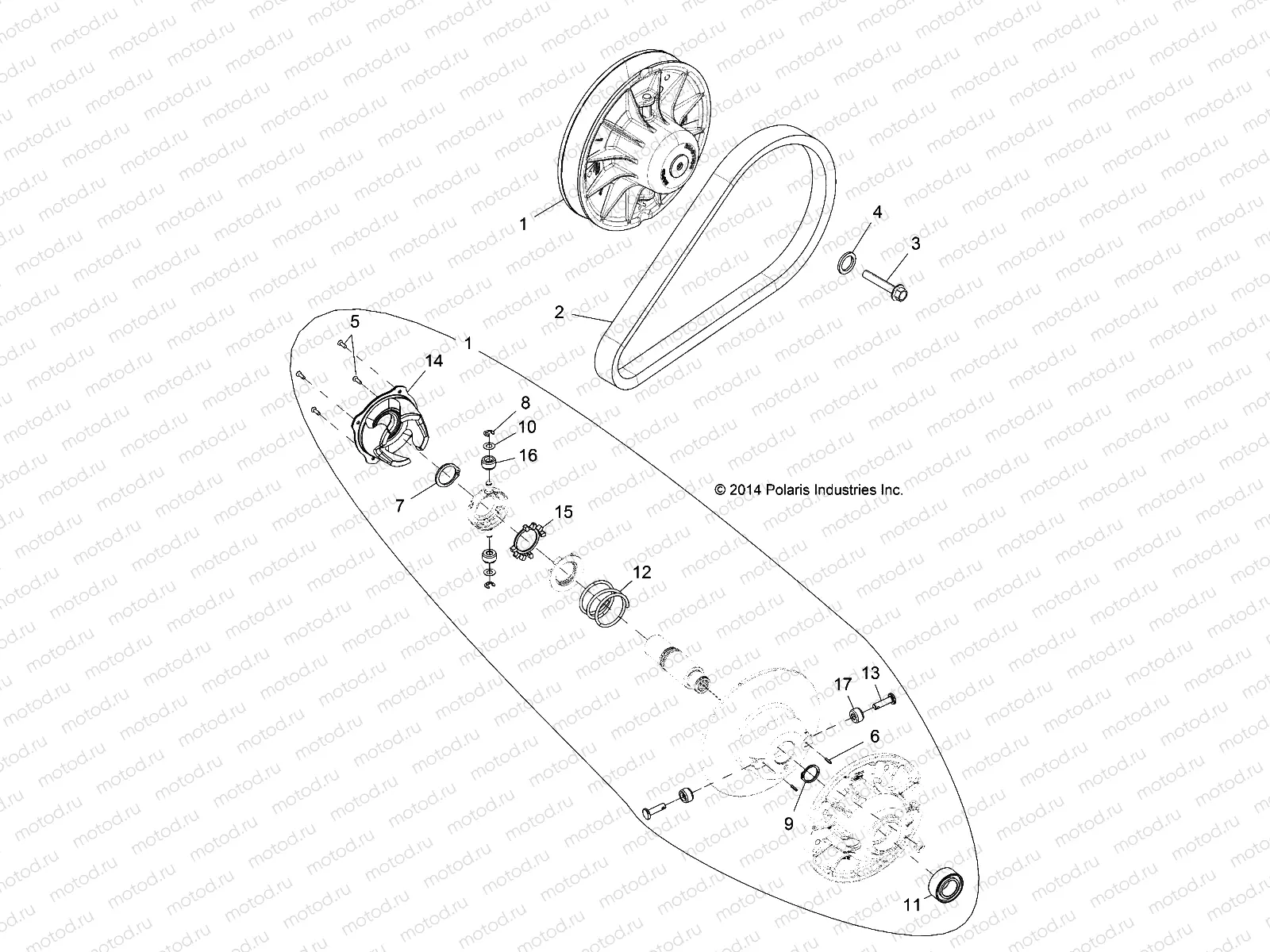 DRIVE TRAIN | DRIVE TRAIN, CLUTCH, SECONDARY, EBS - R15RTE87AB/BB (49RGRCLUTCHDVN15900XP)