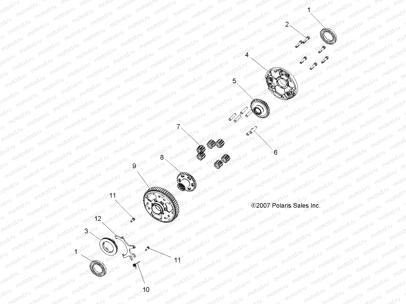 DRIVE TRAIN | DRIVE TRAIN, DIFFERENTIAL - A08TN68AX/AZ (49ATVTRANSMISSION08SPX25)