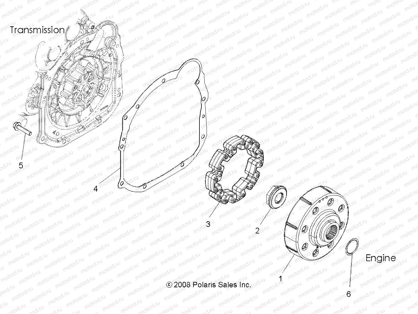 DRIVE TRAIN | DRIVE TRAIN, DRIVE COUPLER (Built 3/01/11 and Before) - A11TN55AA/AZ (49ATVCOUPLER09SPXP550)