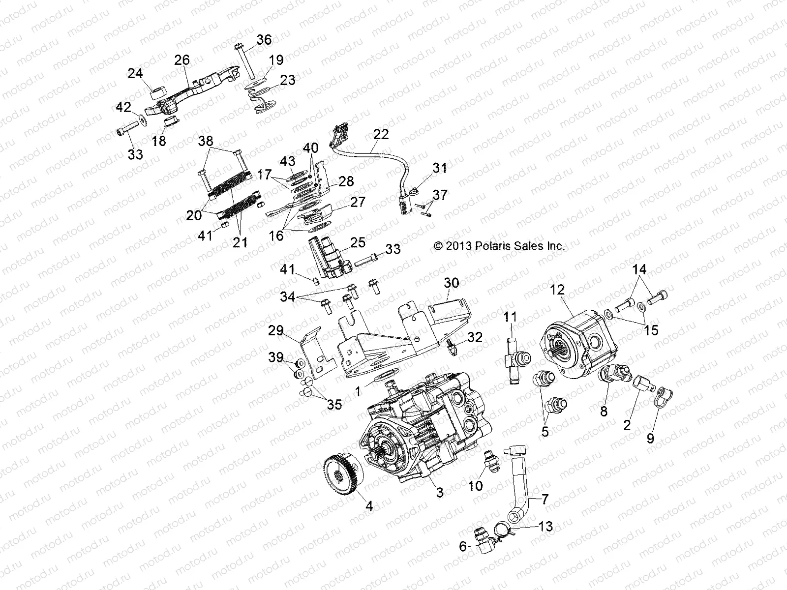 DRIVE TRAIN | DRIVE TRAIN, DRIVE PUMP - D131D9JDJ/1L9JDJ/2M9JDJ (49BRUTUSPUMPDRV13)