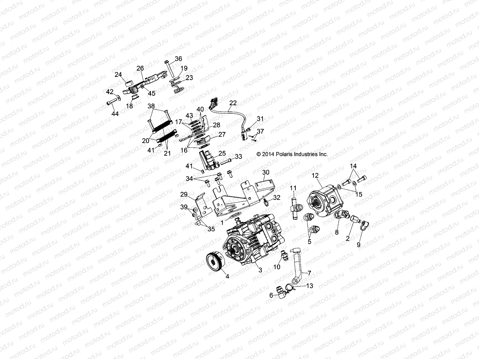 DRIVE TRAIN | DRIVE TRAIN, DRIVE PUMP - D151DPD1AJ/2D/1L/1M/2M (49BRUTUSPUMPDRV14)