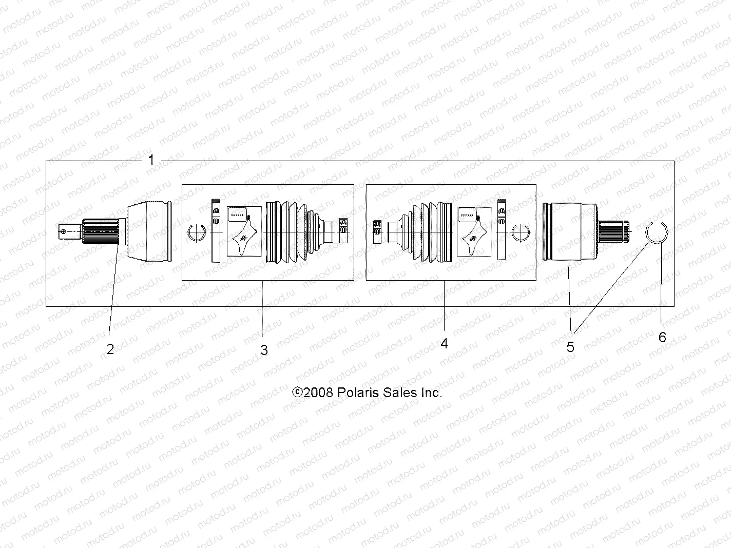 DRIVE TRAIN | DRIVE TRAIN, DRIVE SHAFT, FRONT - A10DX85AL/AF (49ATVSHAFTDRIVE09SPXP550)