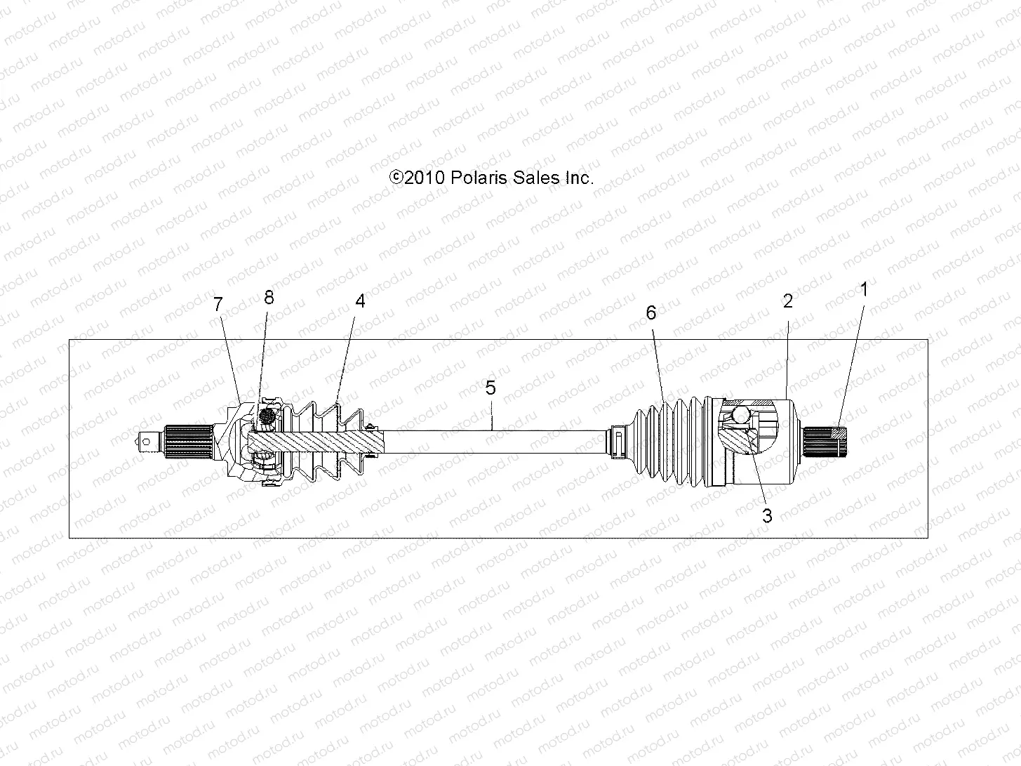 DRIVE TRAIN | DRIVE TRAIN, DRIVE SHAFT, FRONT - A12ZN5EAD/EAH/EAL/EAM/EAO/EAT (49ATVSHAFTDRIVE1332873)