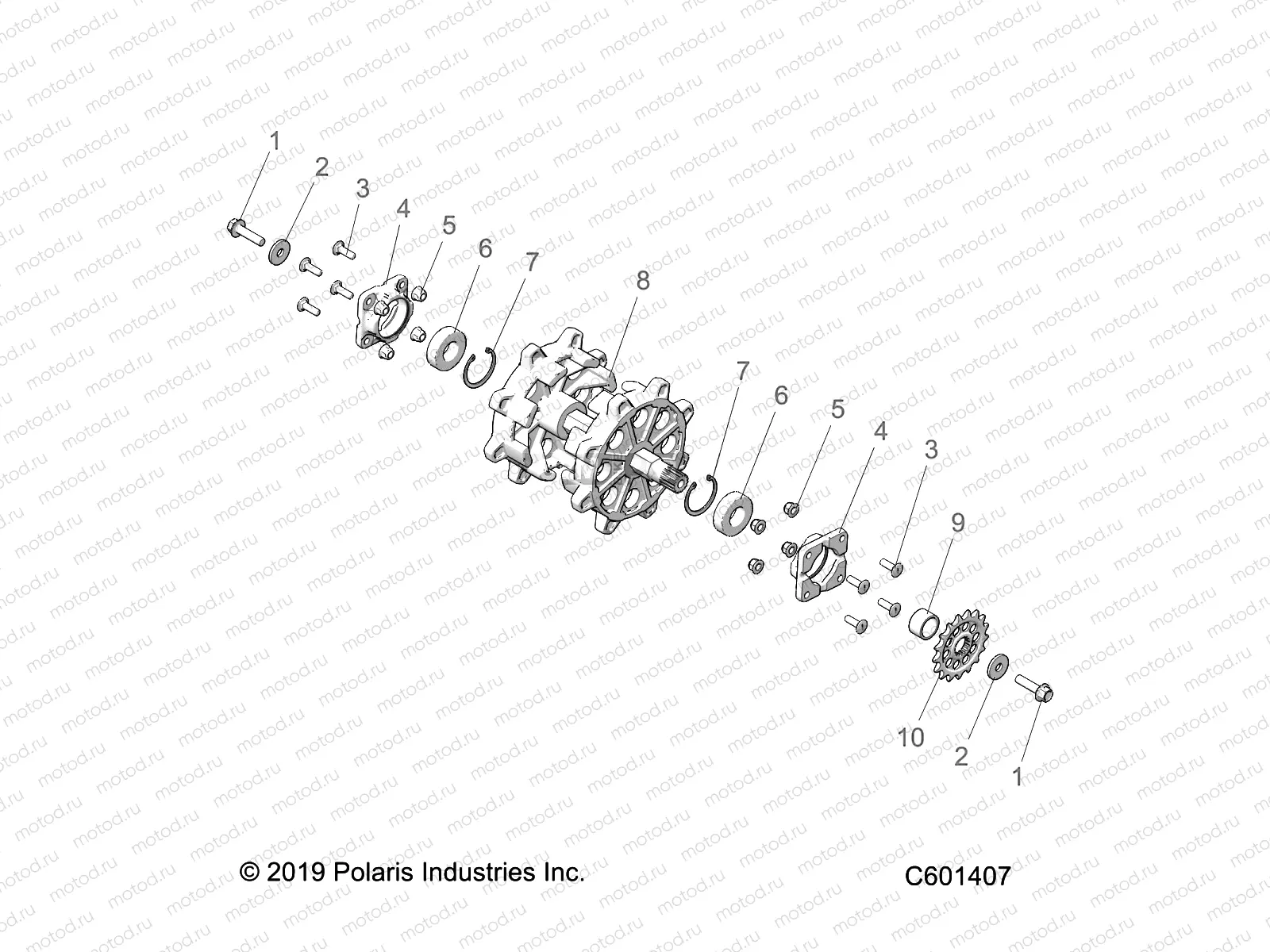 DRIVE TRAIN | DRIVE TRAIN, DRIVESHAFT ASM. - J20URRXXXA (C601407)