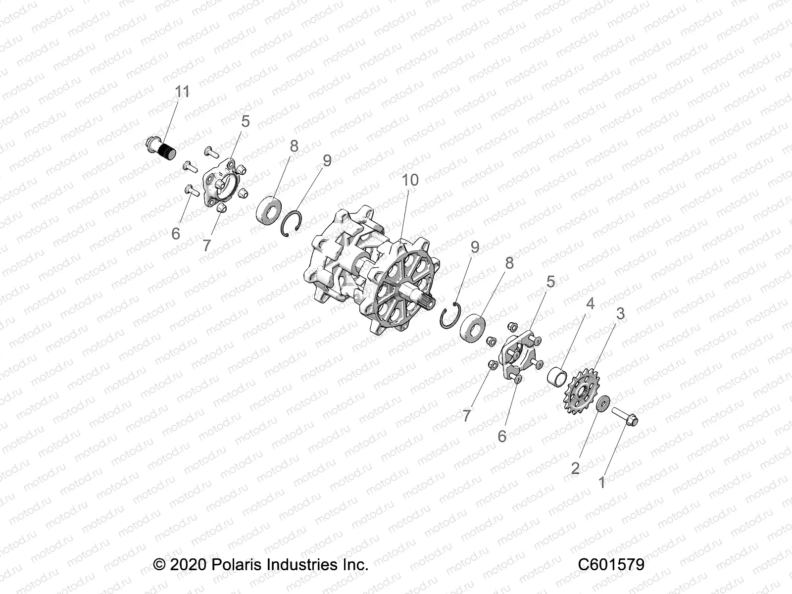 DRIVE TRAIN | DRIVE TRAIN, DRIVESHAFT ASM. - J21FBGXXXA/FBRXXXA (C601579)