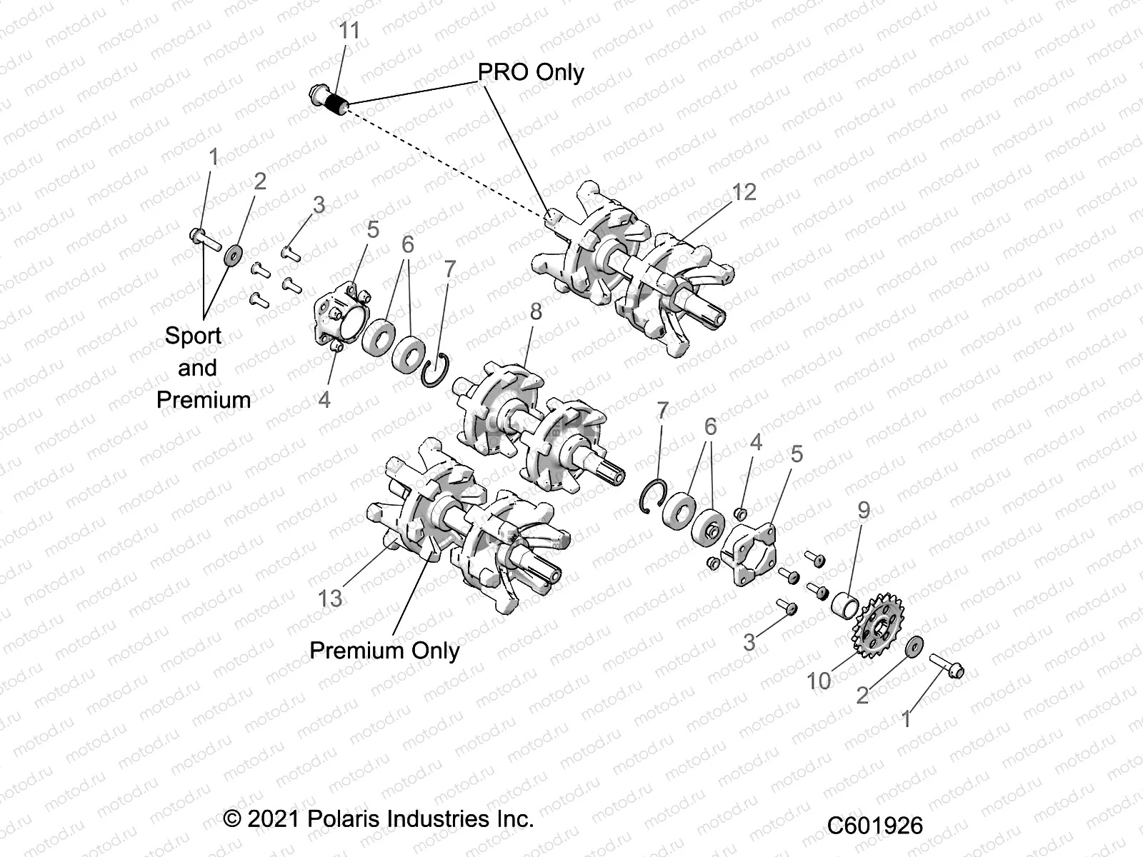 DRIVE TRAIN | DRIVE TRAIN, DRIVESHAFT ASM. - J22UKB/UKE/UMC/UMF/UMG/UMH/USB ALL OPTIONS (C601926)