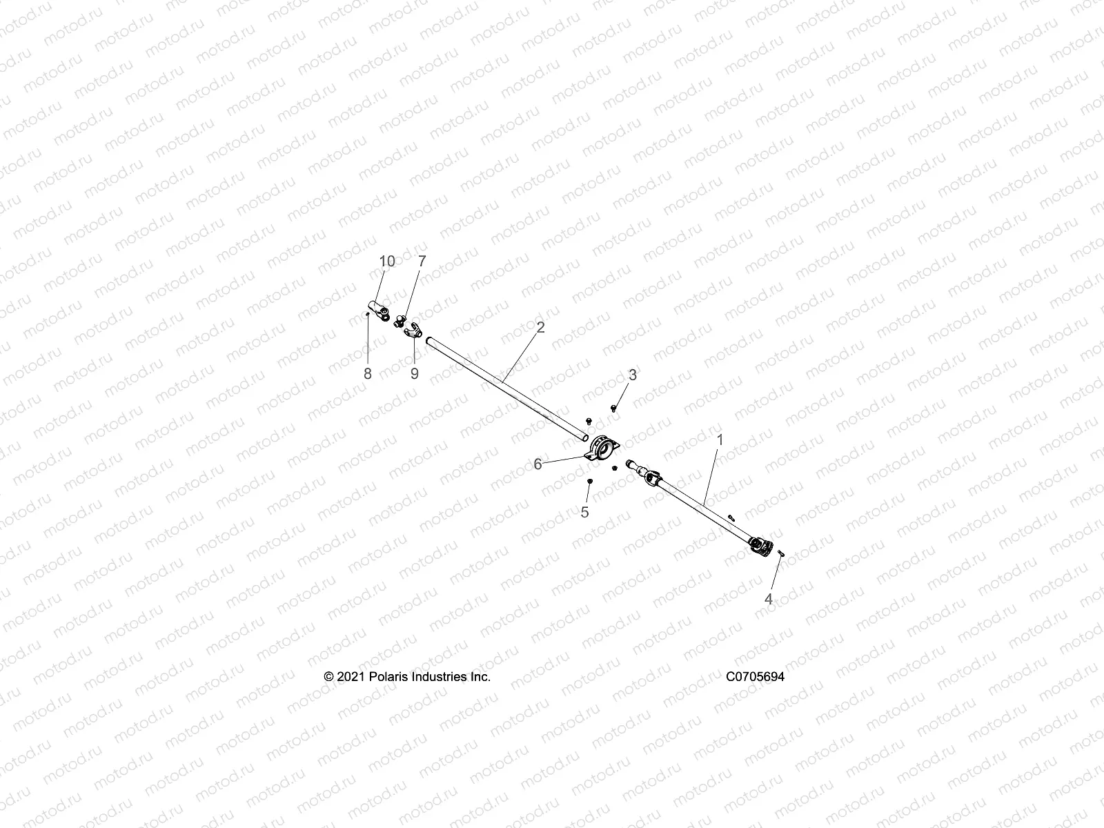 DRIVE TRAIN | DRIVE TRAIN, FRONT and REAR PROP SHAFT - D22M4A57B4/G57B4 (C0705694)