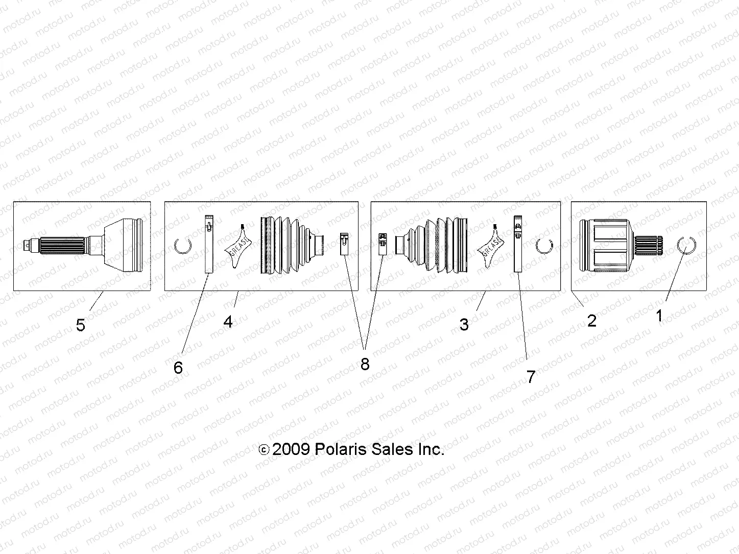 DRIVE TRAIN | DRIVE TRAIN, FRONT DRIVE SHAFT - A10NG50FA (49ATVSHAFTDRIVE10SCRAM)