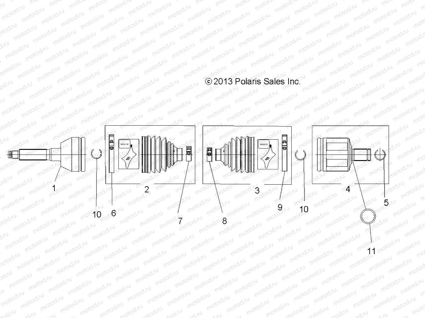 DRIVE TRAIN | DRIVE TRAIN, FRONT DRIVE SHAFT - A14DH57FJ (49ATVSHAFTDRIVE1332931)