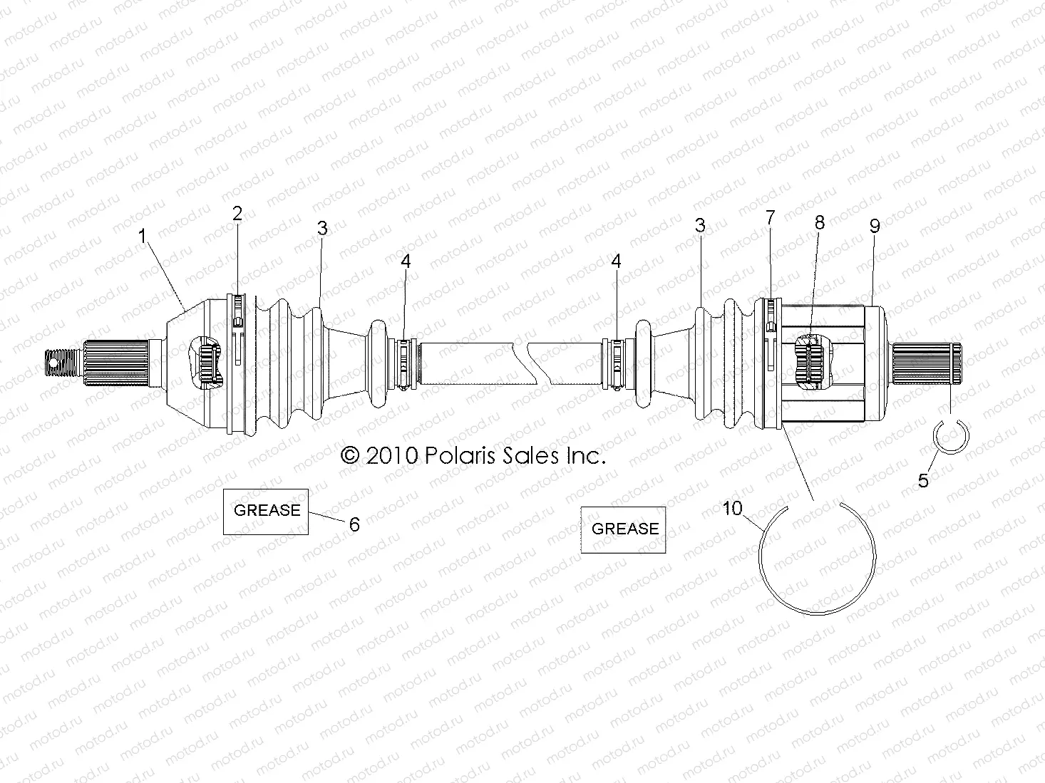 DRIVE TRAIN | DRIVE TRAIN, FRONT DRIVE SHAFT - R08RH50AF/AR/AT (49RGRSHAFTDRV1332467)