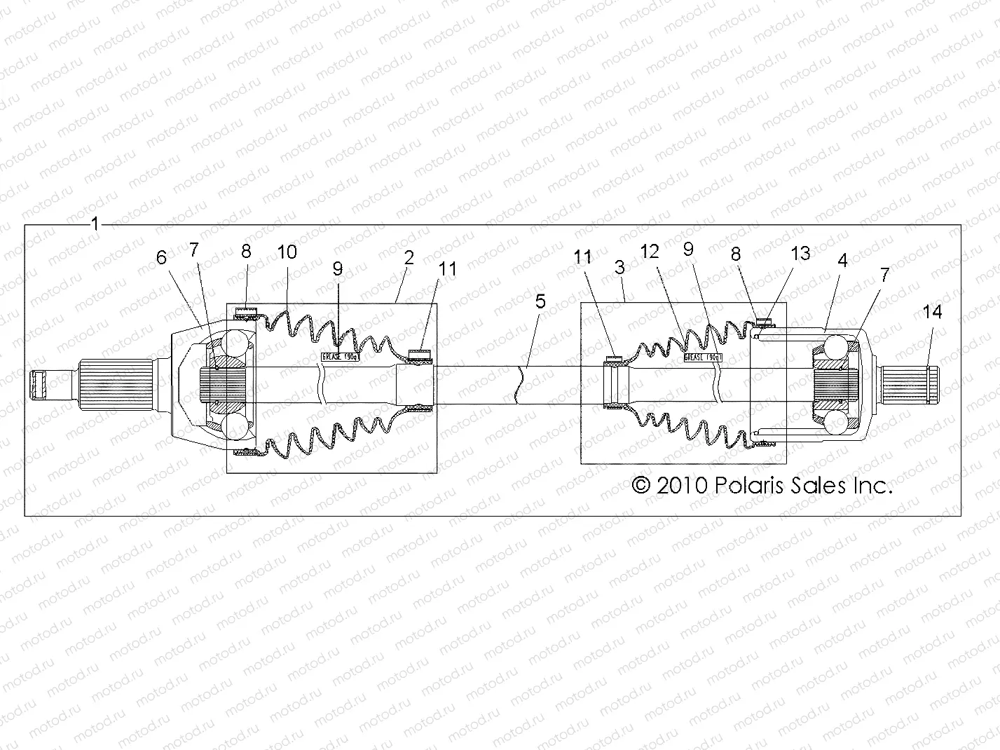 DRIVE TRAIN | DRIVE TRAIN, FRONT DRIVE SHAFT - R14TH76AA/AC/EAS/AAC/ACC/EASC (49RGRSHAFTDRV11800CREW)