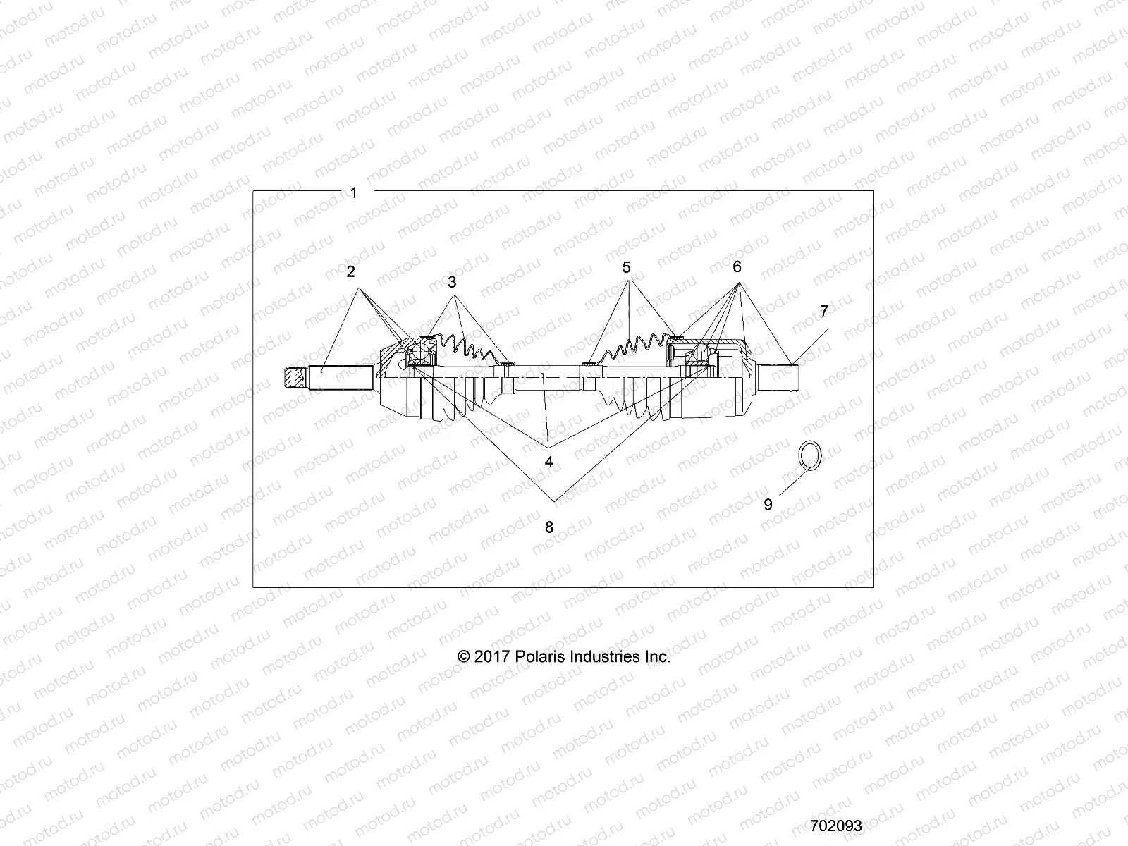 DRIVE TRAIN | DRIVE TRAIN, FRONT DRIVE SHAFT - R22MAA57F1/SF1/F9/C1/C9/CK (702093)