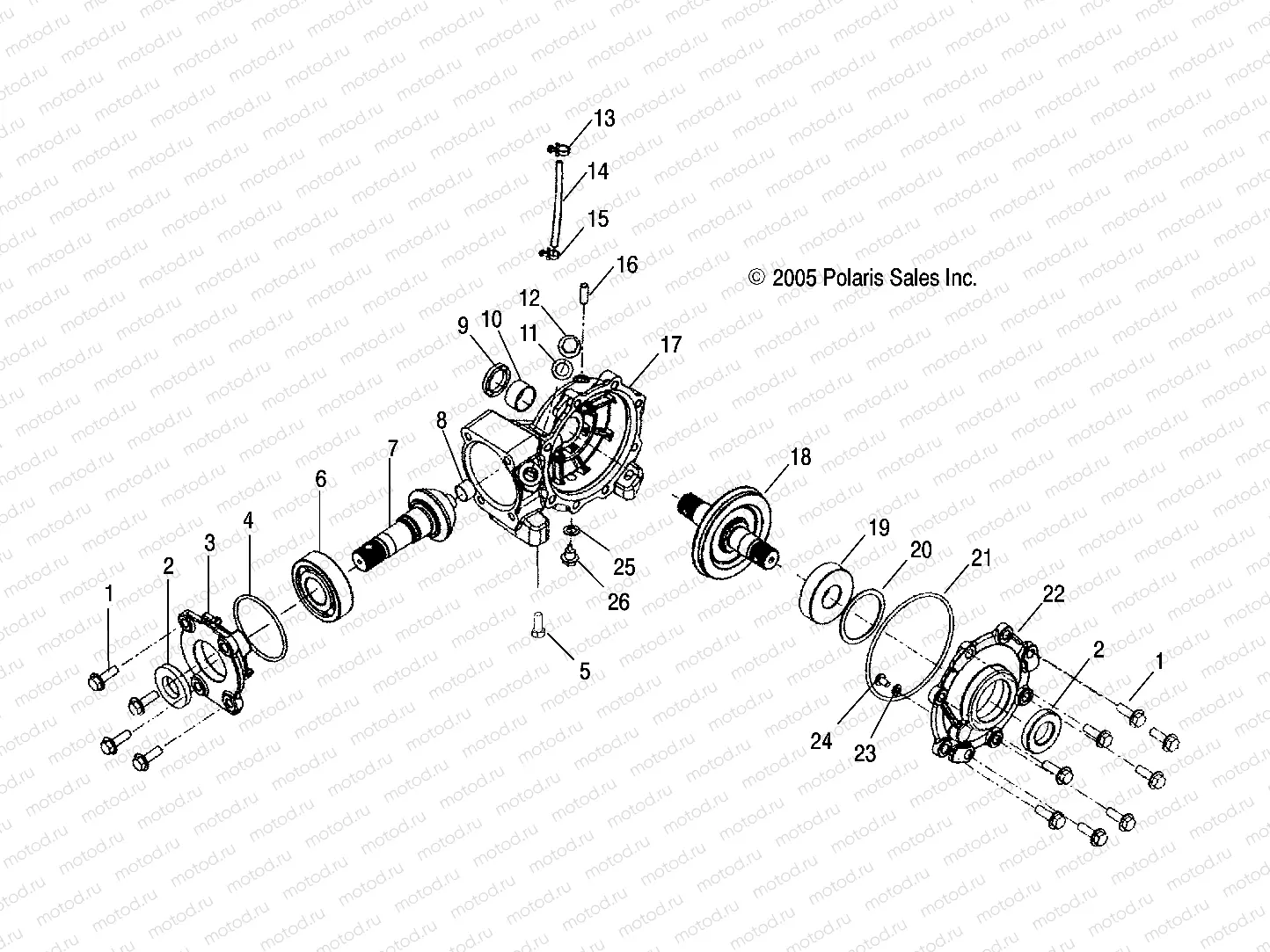 DRIVE TRAIN | DRIVE TRAIN, FRONT GEARCASE - A08BG50AA (4999201549920154B01)