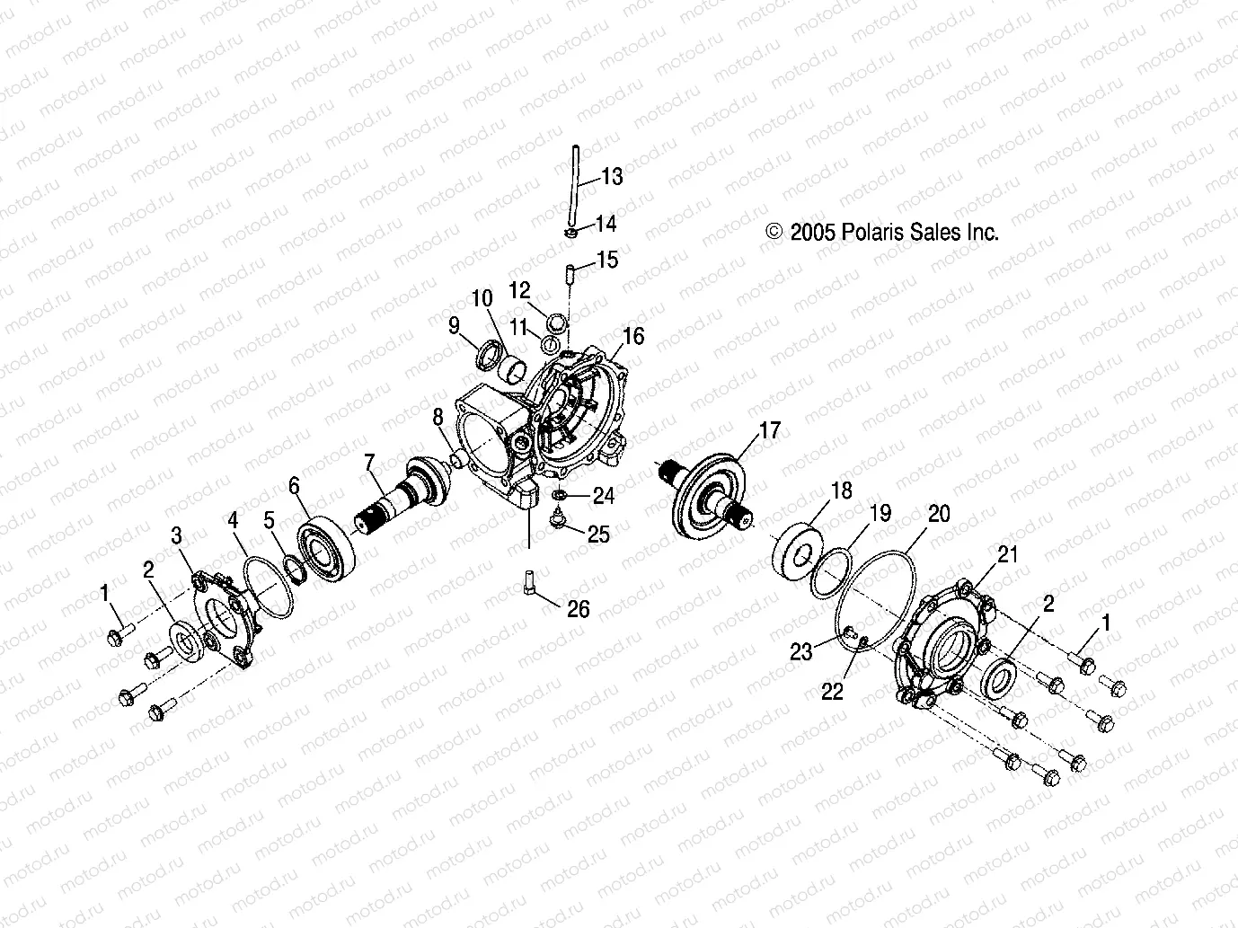 DRIVE TRAIN | DRIVE TRAIN, FRONT GEARCASE - A08CL50AA (4999201649920164B01)