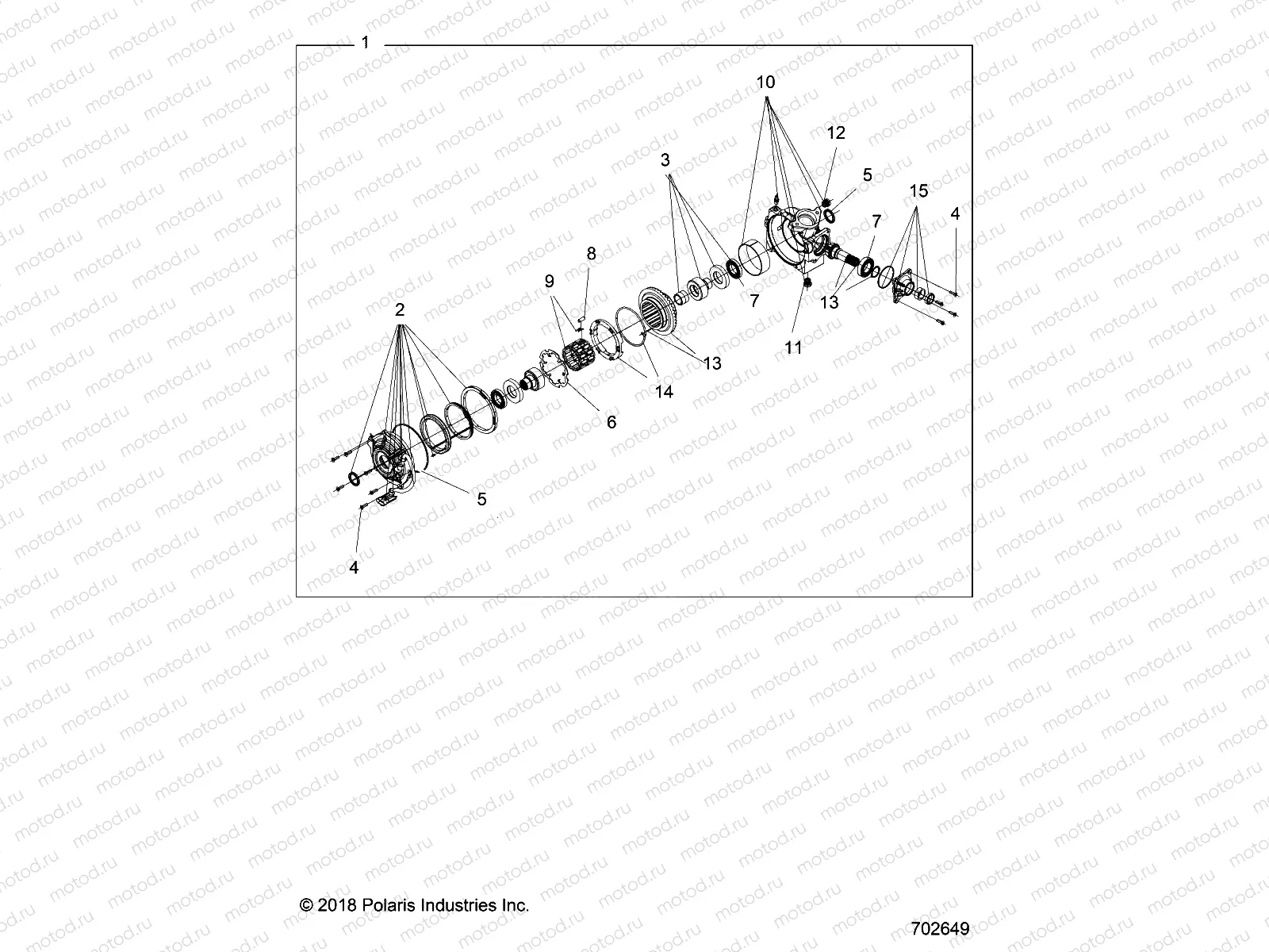 DRIVE TRAIN | DRIVE TRAIN, FRONT GEARCASE INTERNALS - R15RMA57AA/AR/AZ/AC/LA/H57AR (702649)