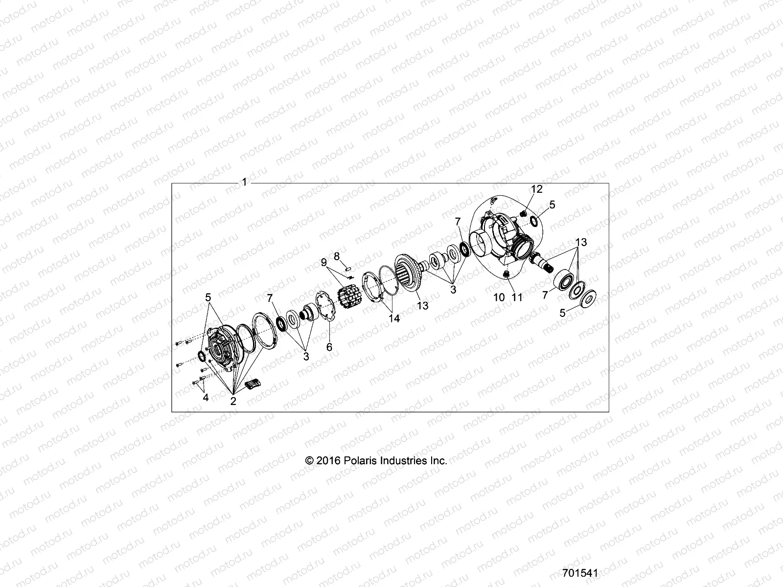 DRIVE TRAIN | DRIVE TRAIN, FRONT GEARCASE INTERNALS - R17RTE99AS/BS/AW/BW/AY/BY/U99AV/BV