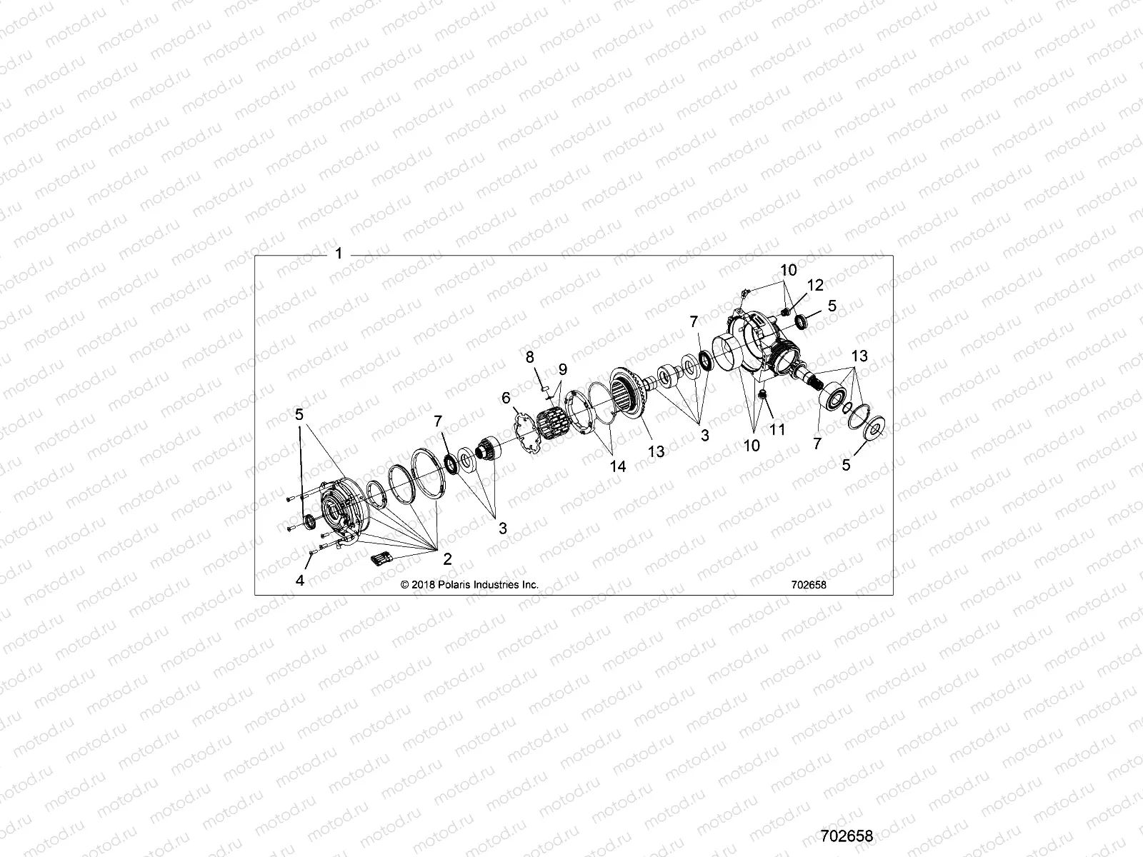 DRIVE TRAIN | DRIVE TRAIN, FRONT GEARCASE INTERNALS - R21RRE99DP (702658)