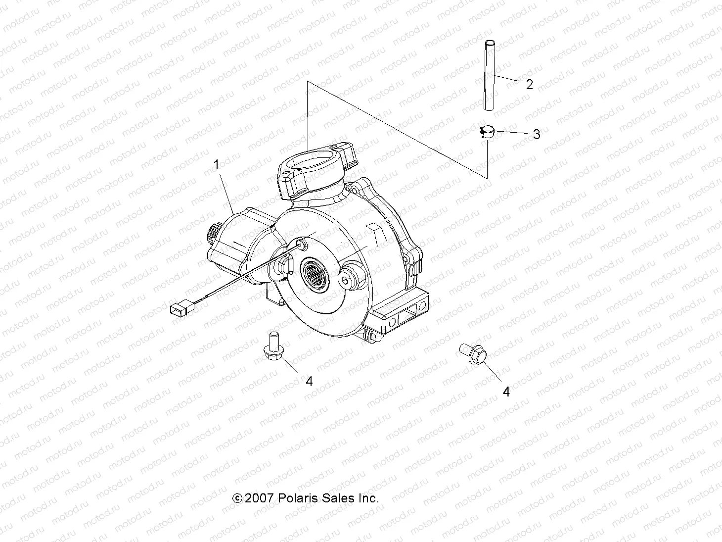DRIVE TRAIN | DRIVE TRAIN, FRONT GEARCASE MOUNTING - A08LH46AQ/AX/AZ (49ATVGEARCASEMTG08SP3)