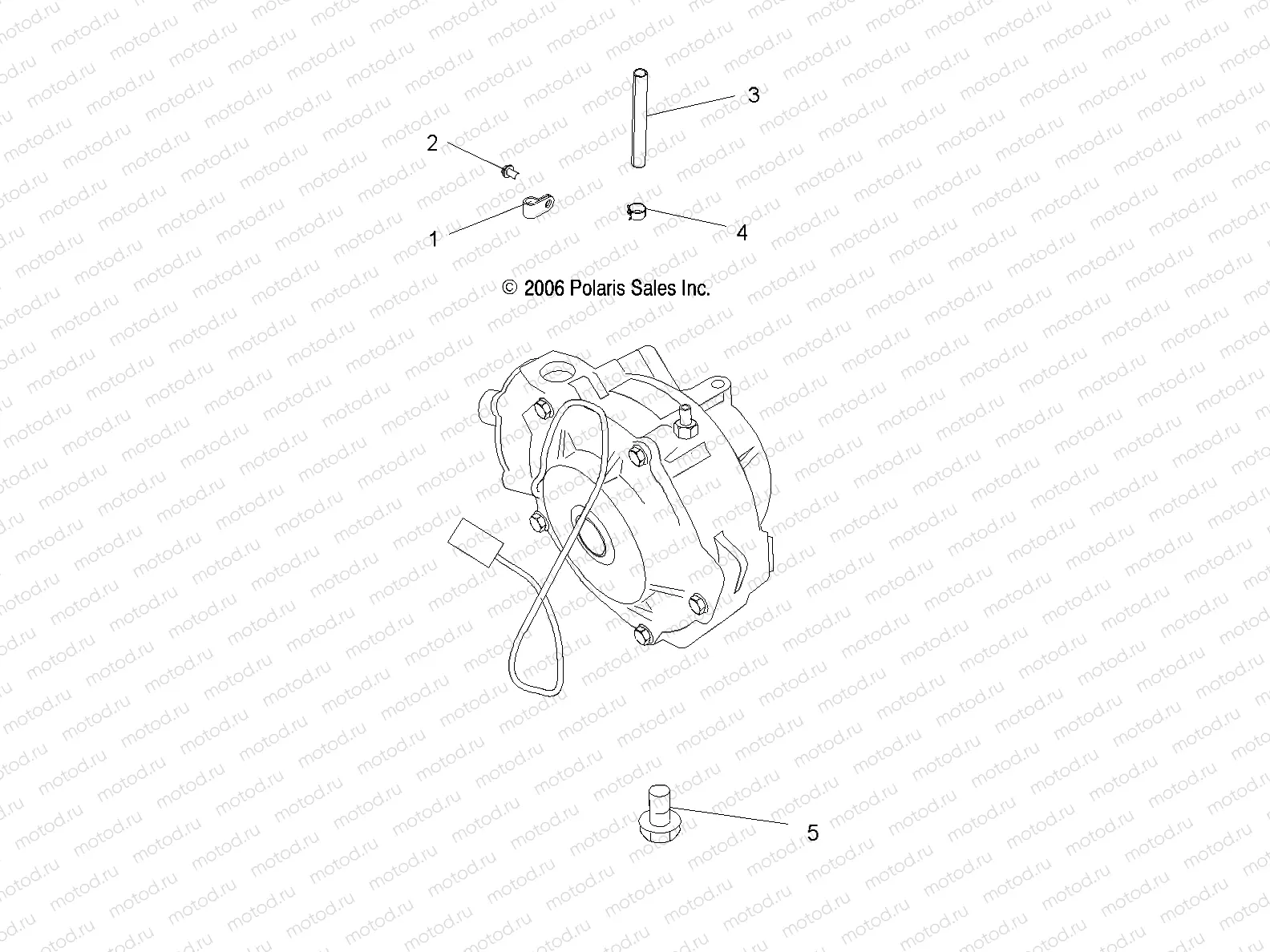 DRIVE TRAIN | DRIVE TRAIN, FRONT GEARCASE MOUNTING - A11DH50FX (49ATVGEARCASEMTG500EFI)