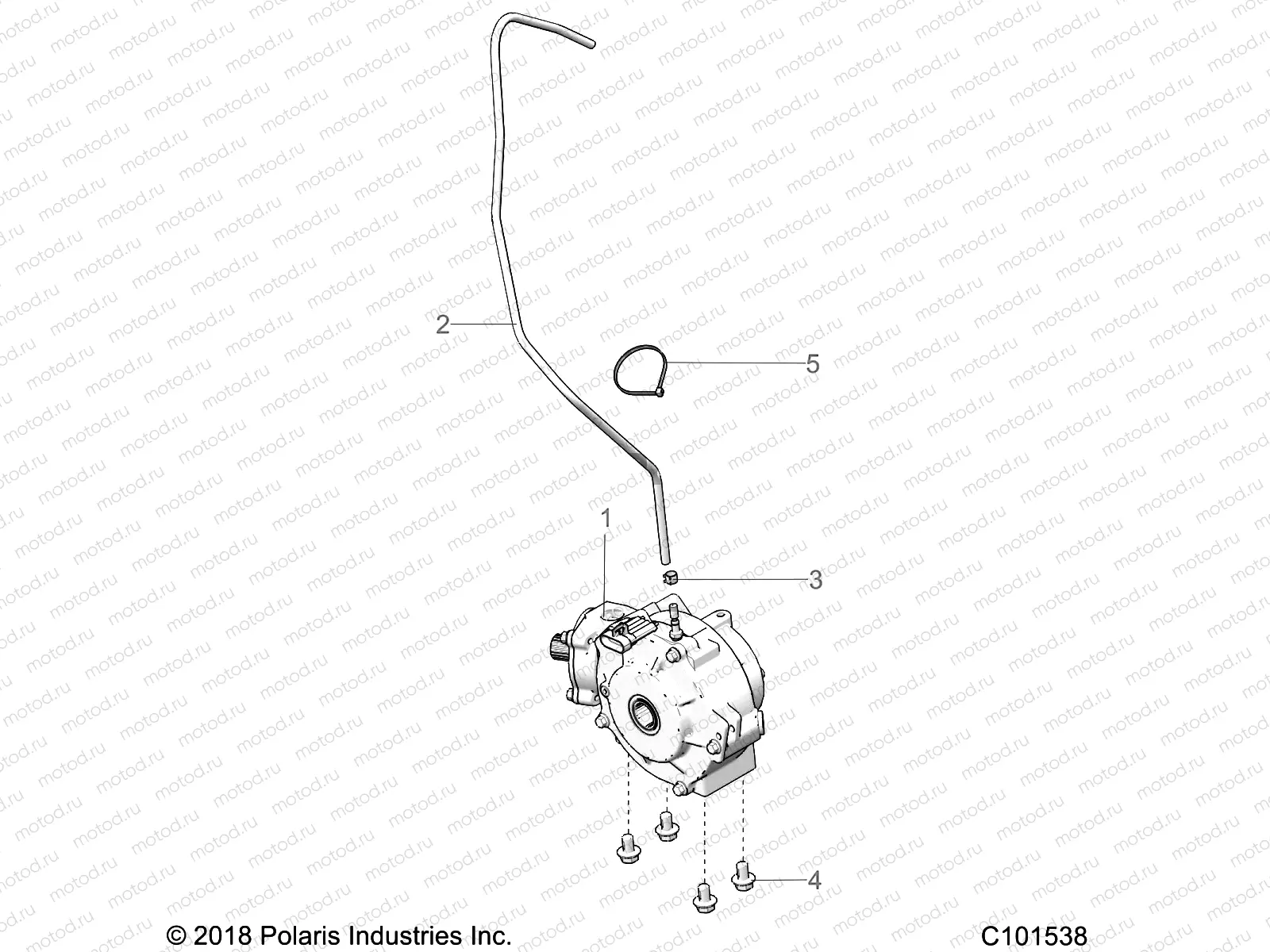 DRIVE TRAIN | DRIVE TRAIN, FRONT GEARCASE MOUNTING - A19SHE57FP (49ATVGEARCASEMTG13SP500F)