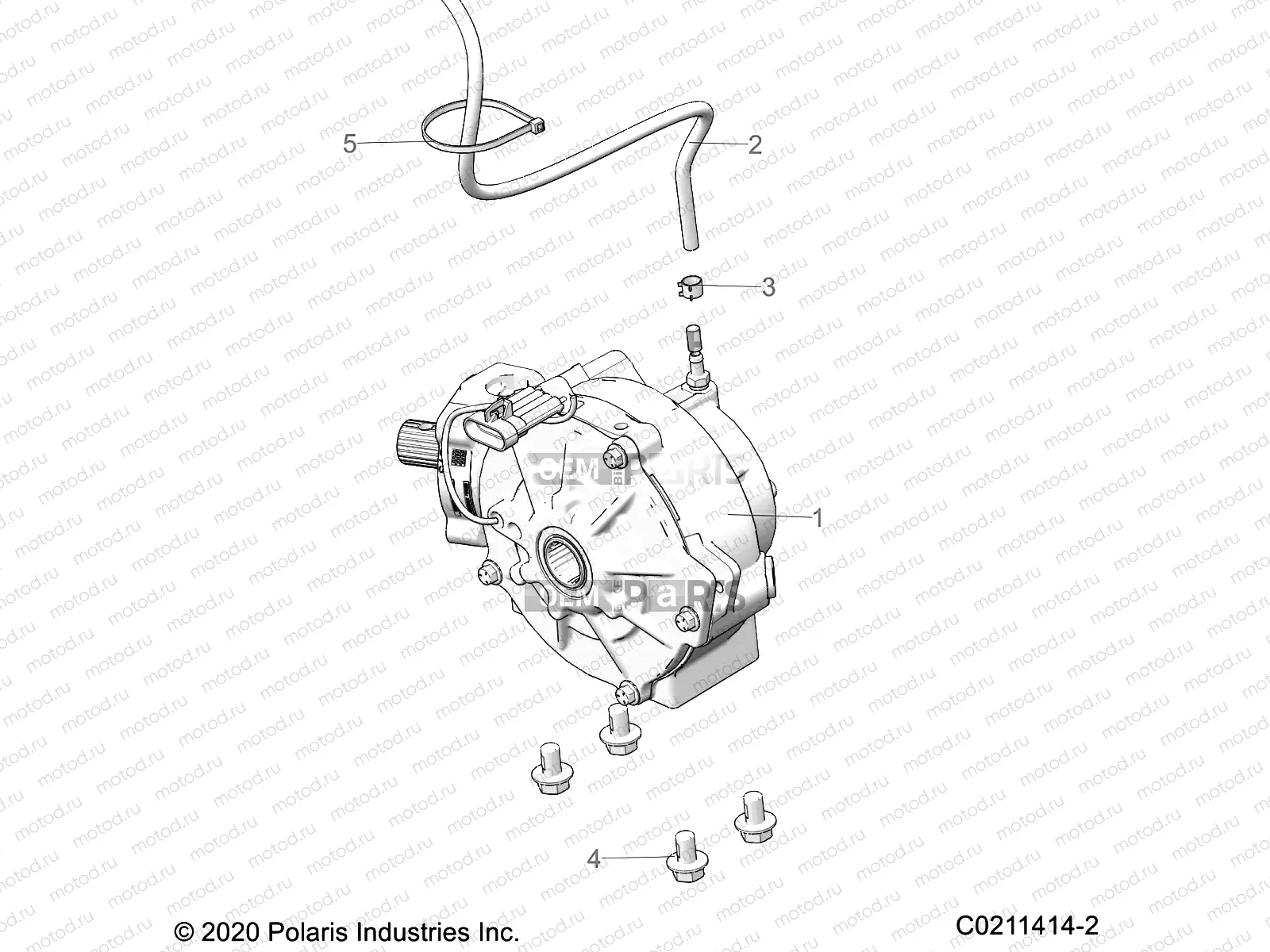 DRIVE TRAIN | DRIVE TRAIN, FRONT GEARCASE MOUNTING - A21SHE57FM/S57FM/CM/CU (C0211414-2)