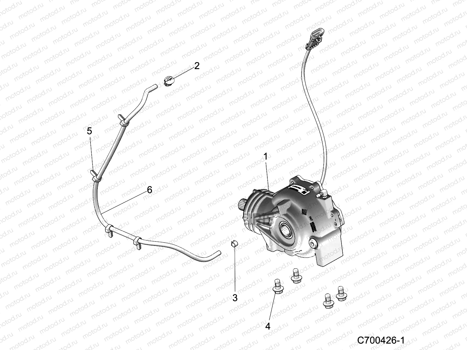 DRIVE TRAIN | DRIVE TRAIN, FRONT GEARCASE MOUNTING - D22P4ED4B4/FD4B4 (C700426-1)