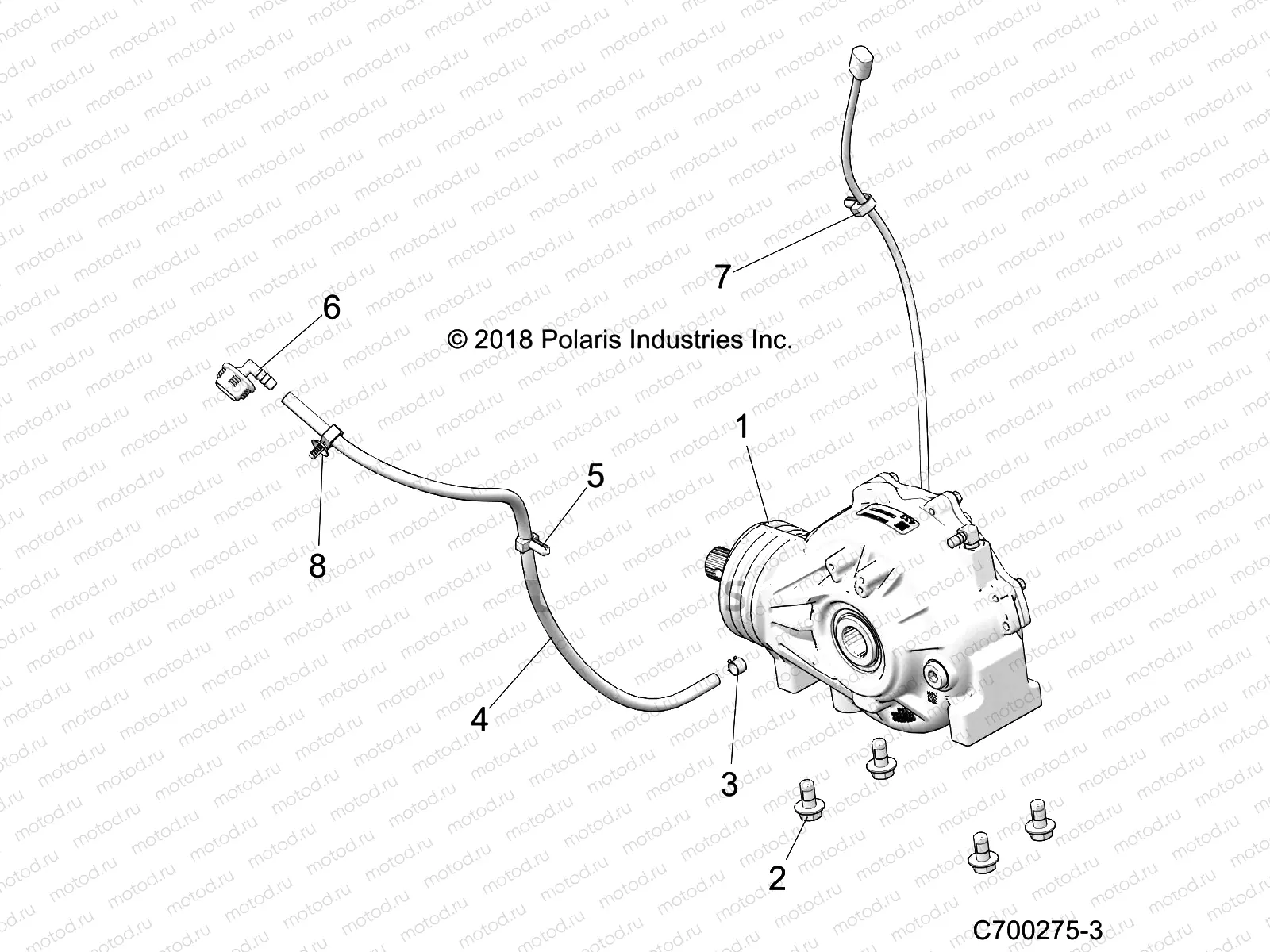 DRIVE TRAIN | DRIVE TRAIN, FRONT GEARCASE MOUNTING - G20G4D99AS/BS (C700275-3)