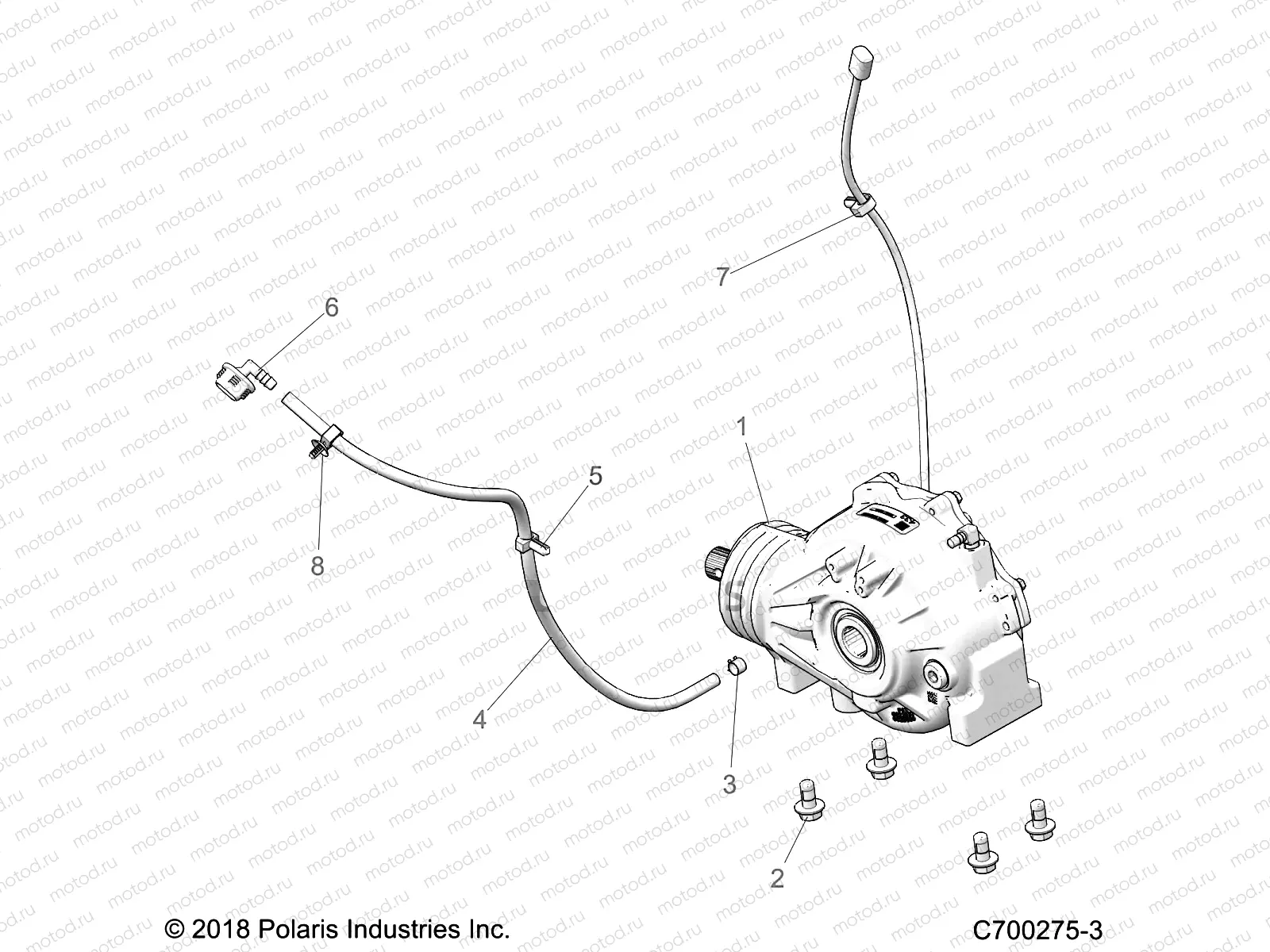 DRIVE TRAIN | DRIVE TRAIN, FRONT GEARCASE MOUNTING - G23GME99A/99B (C700275-3)