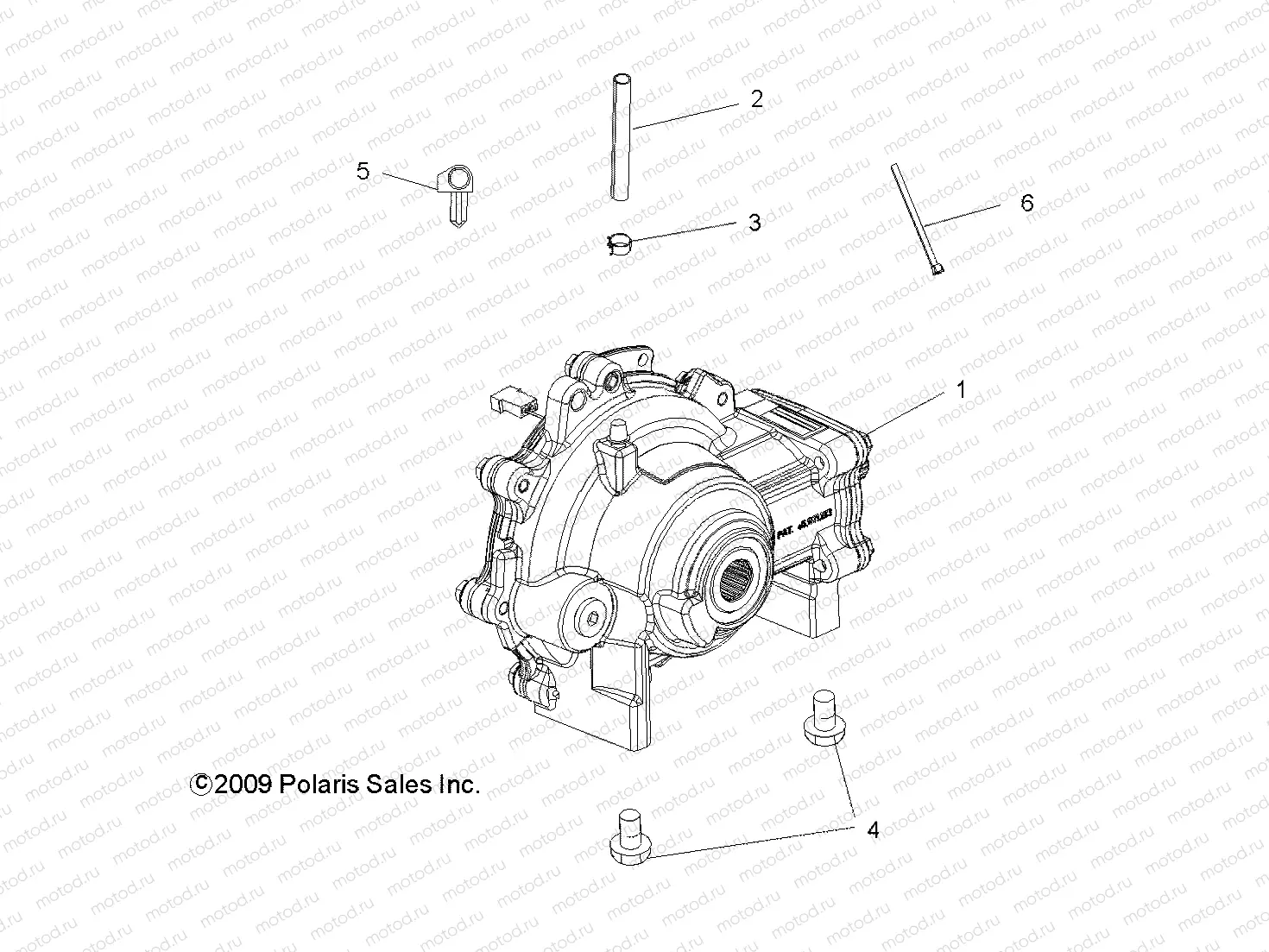 DRIVE TRAIN | DRIVE TRAIN, FRONT GEARCASE MOUNTING - R14RC08GC/GJ/FJ (49LEVTRANS10SDW)