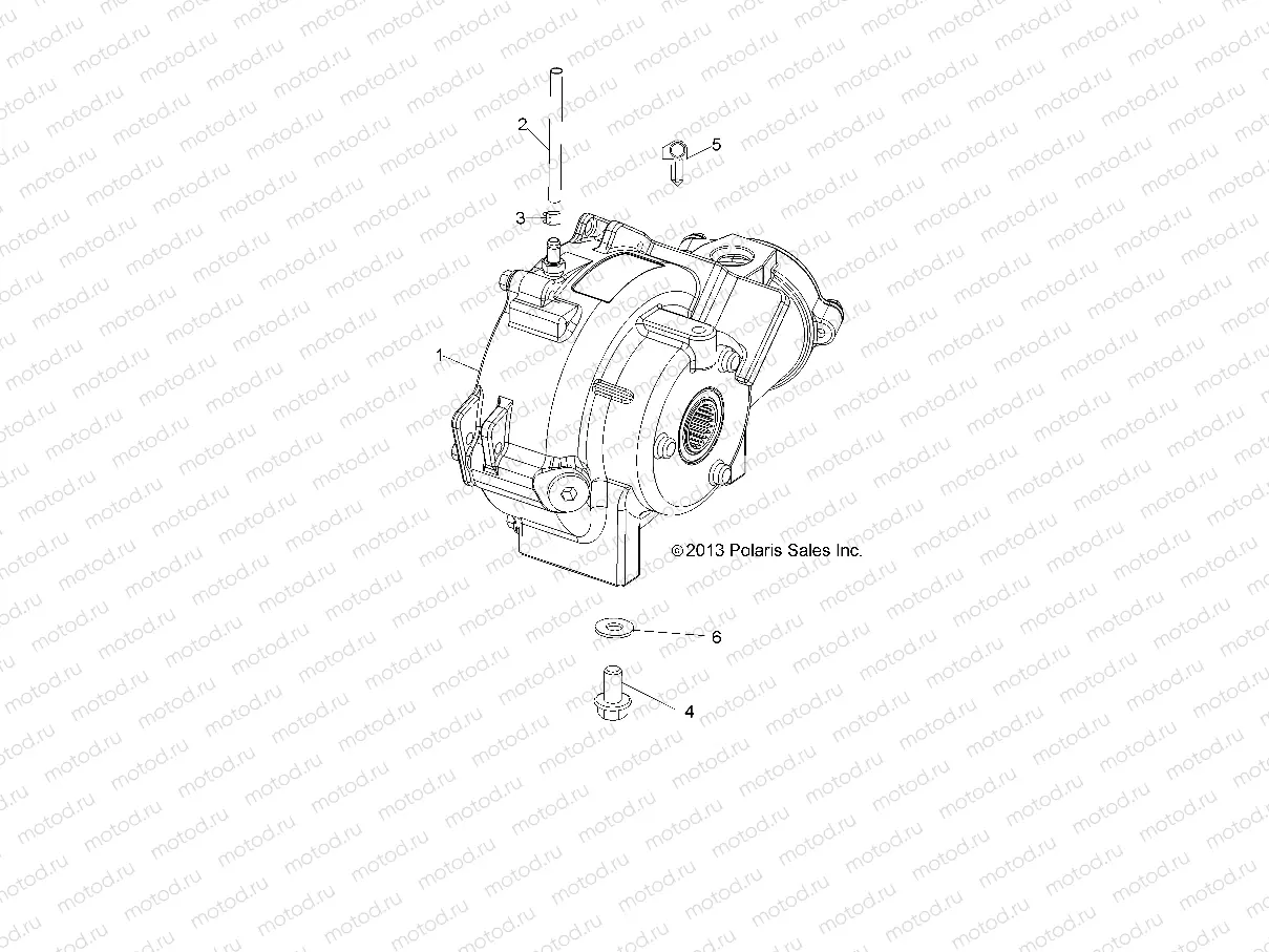 DRIVE TRAIN | DRIVE TRAIN, FRONT GEARCASE MOUNTING - R14RH76AA/76AC/7EAZ (49RGRGEARCASEMTG14800MID)