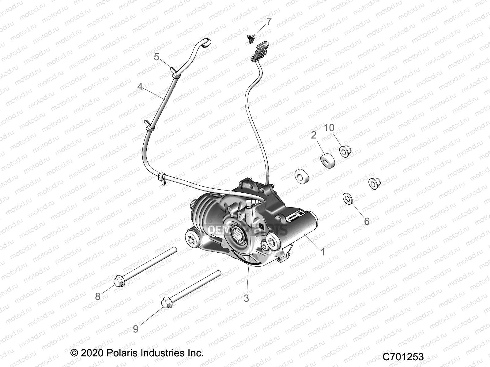 DRIVE TRAIN | DRIVE TRAIN, FRONT GEARCASE MOUNTING - R21RRF99AK (C701253)