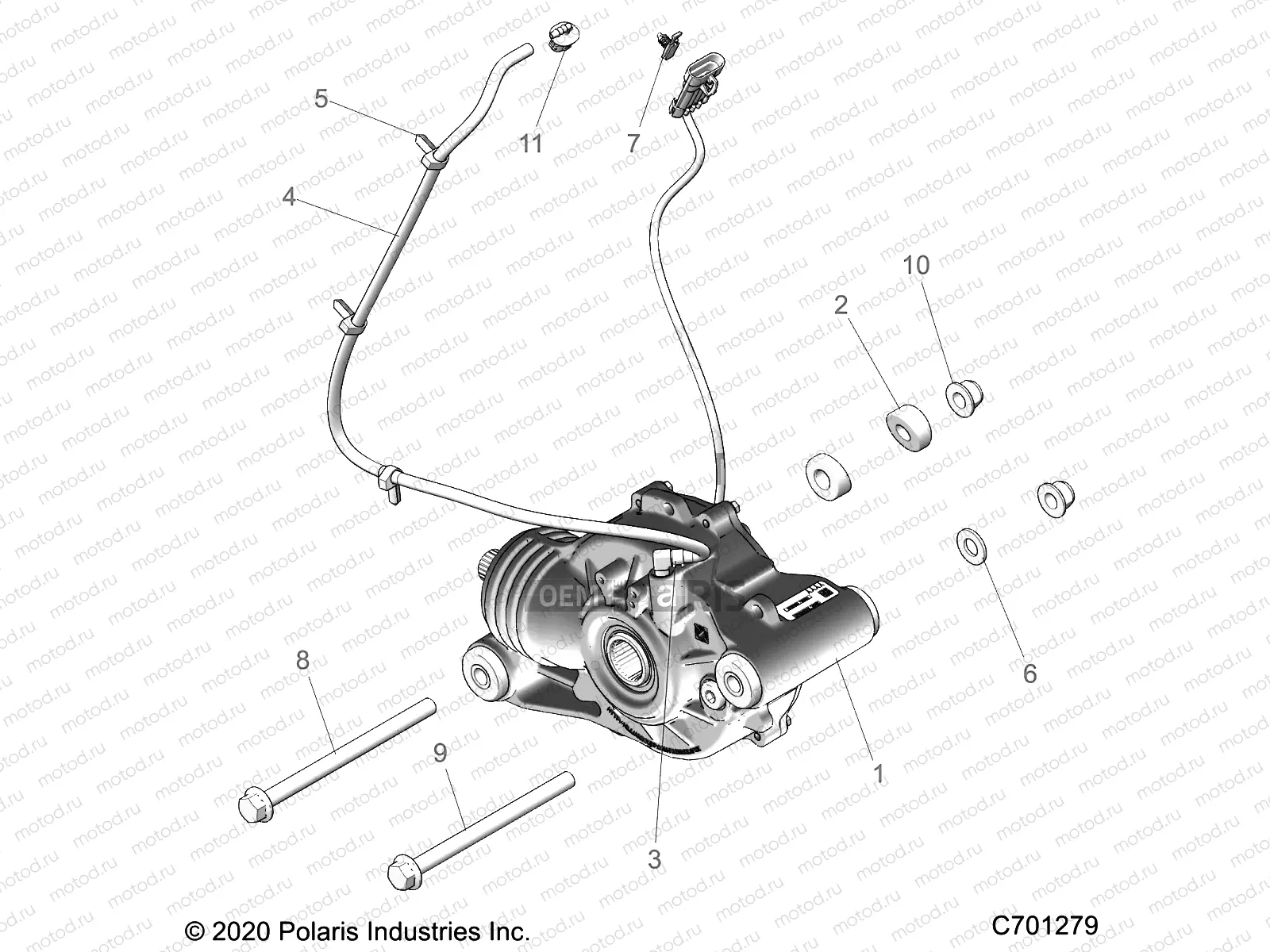 DRIVE TRAIN | DRIVE TRAIN, FRONT GEARCASE MOUNTING - R21RSE99NP (C701279)