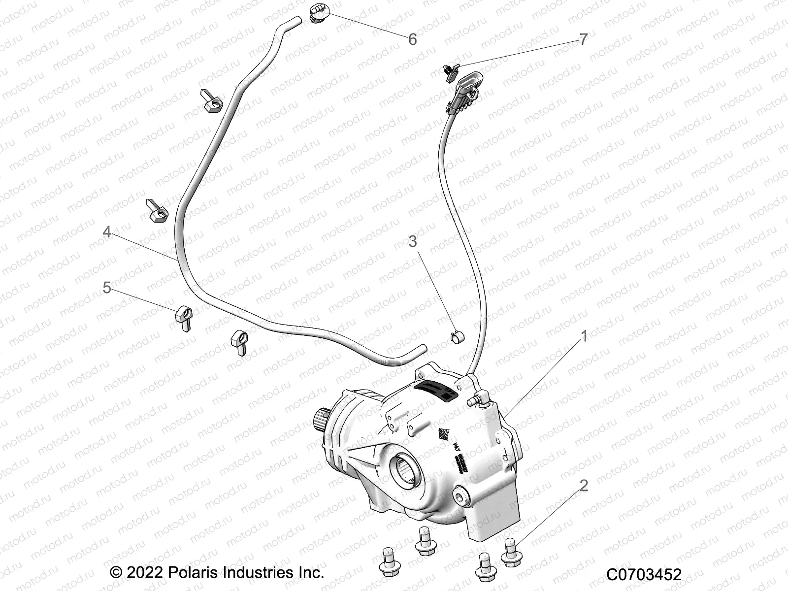 DRIVE TRAIN | DRIVE TRAIN, FRONT GEARCASE MOUNTING - R22RRED4FA/NA/SCA/SCM (C0703452)